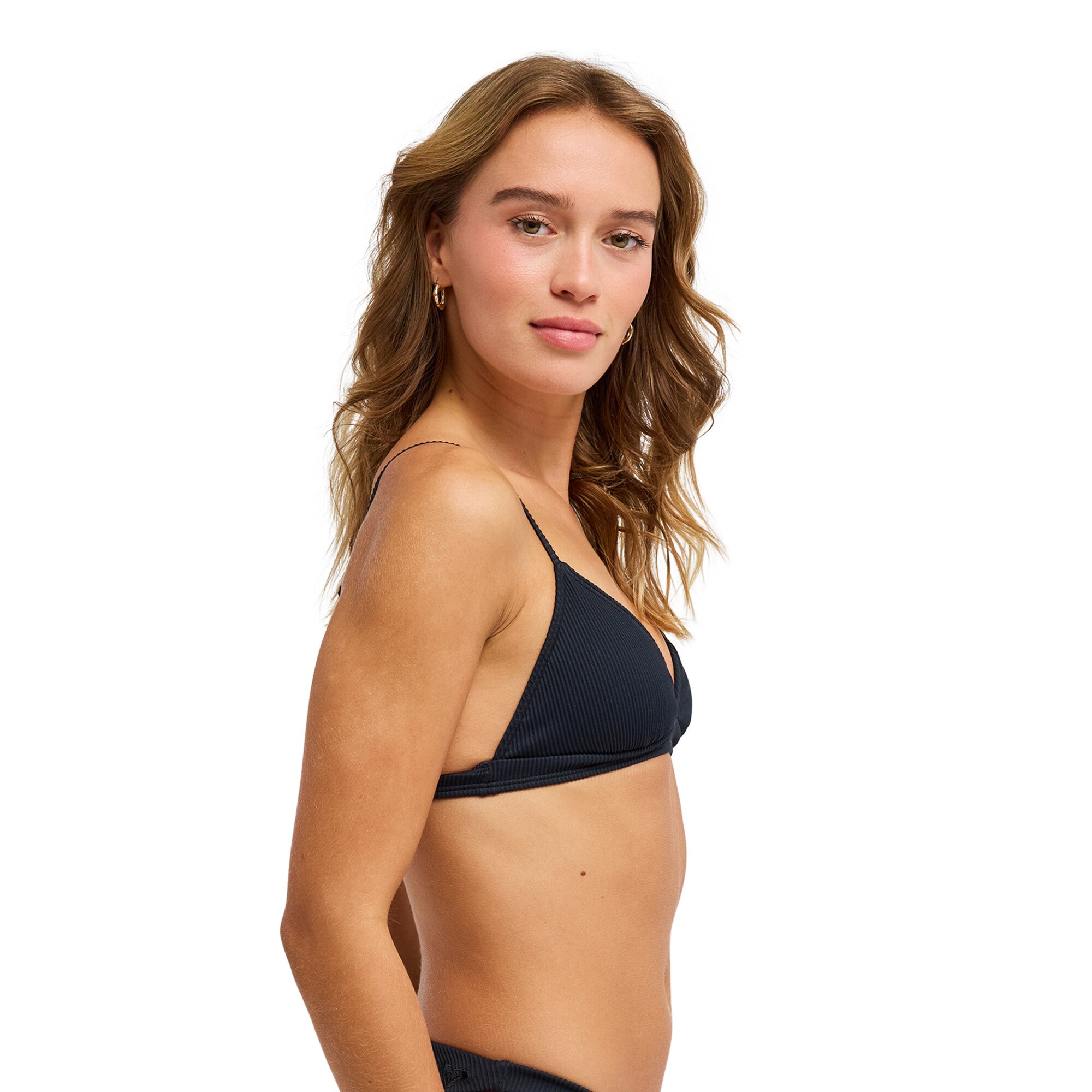 Top de bikini de mujer Roxy Love Fixed Tri Roxy - Negro Negro-3
