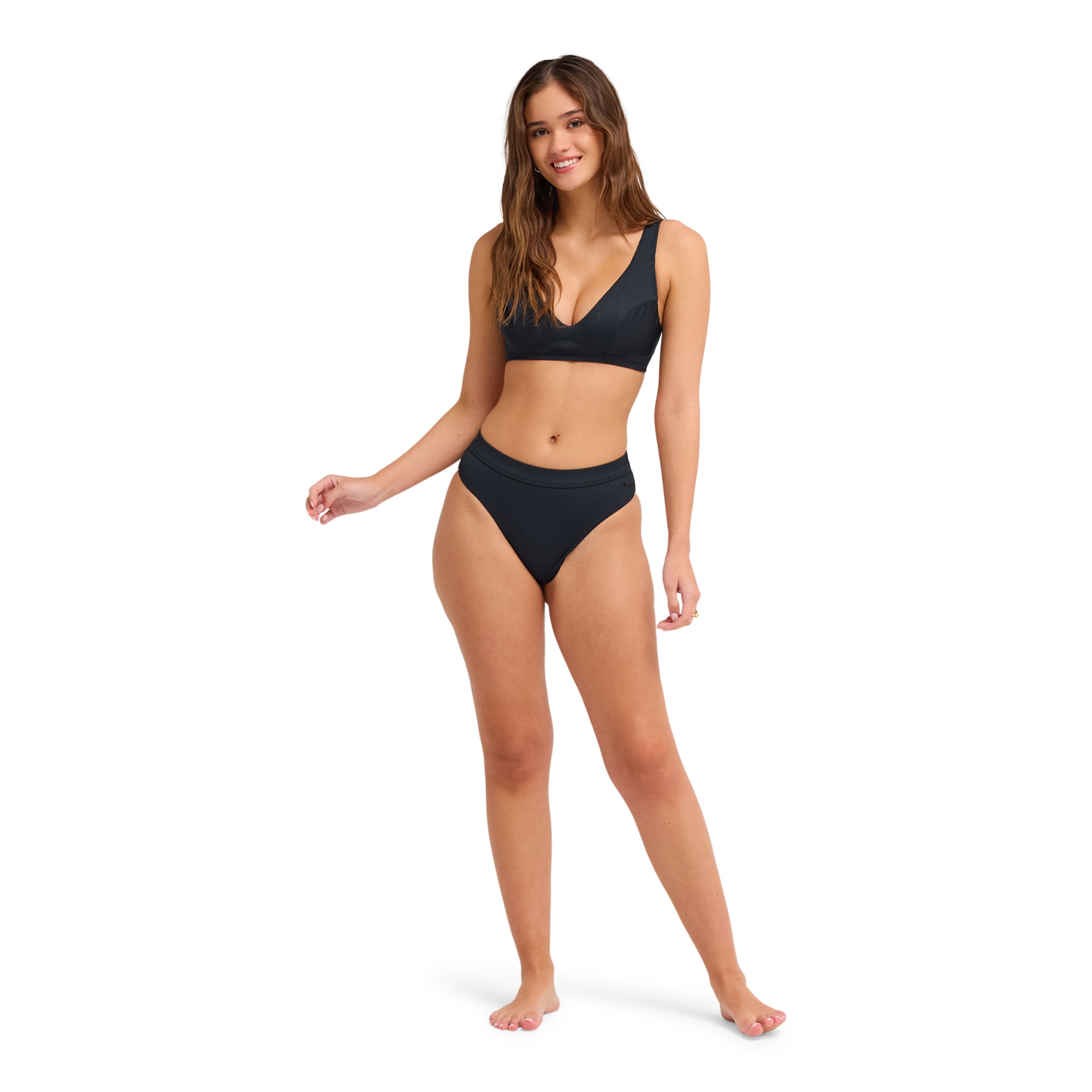 Imagen 5 de Top de bikini de mujer Roxy Love UW Elongated Dcup Roxy - Negro Negro