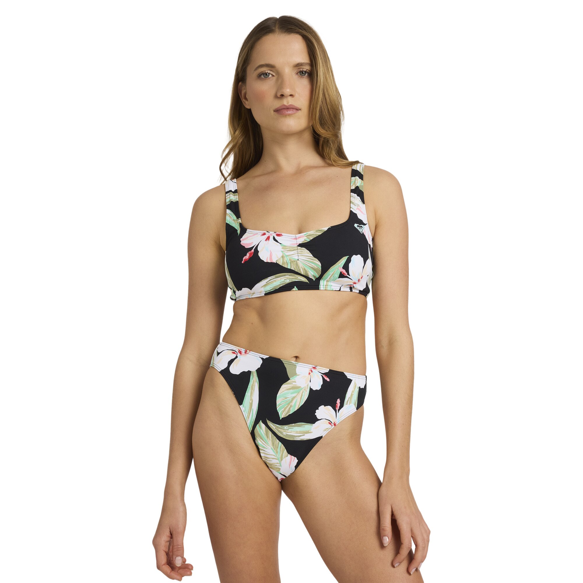 Top de Bikini de mujer Printed Essentials Roxy - Negro Negro-2