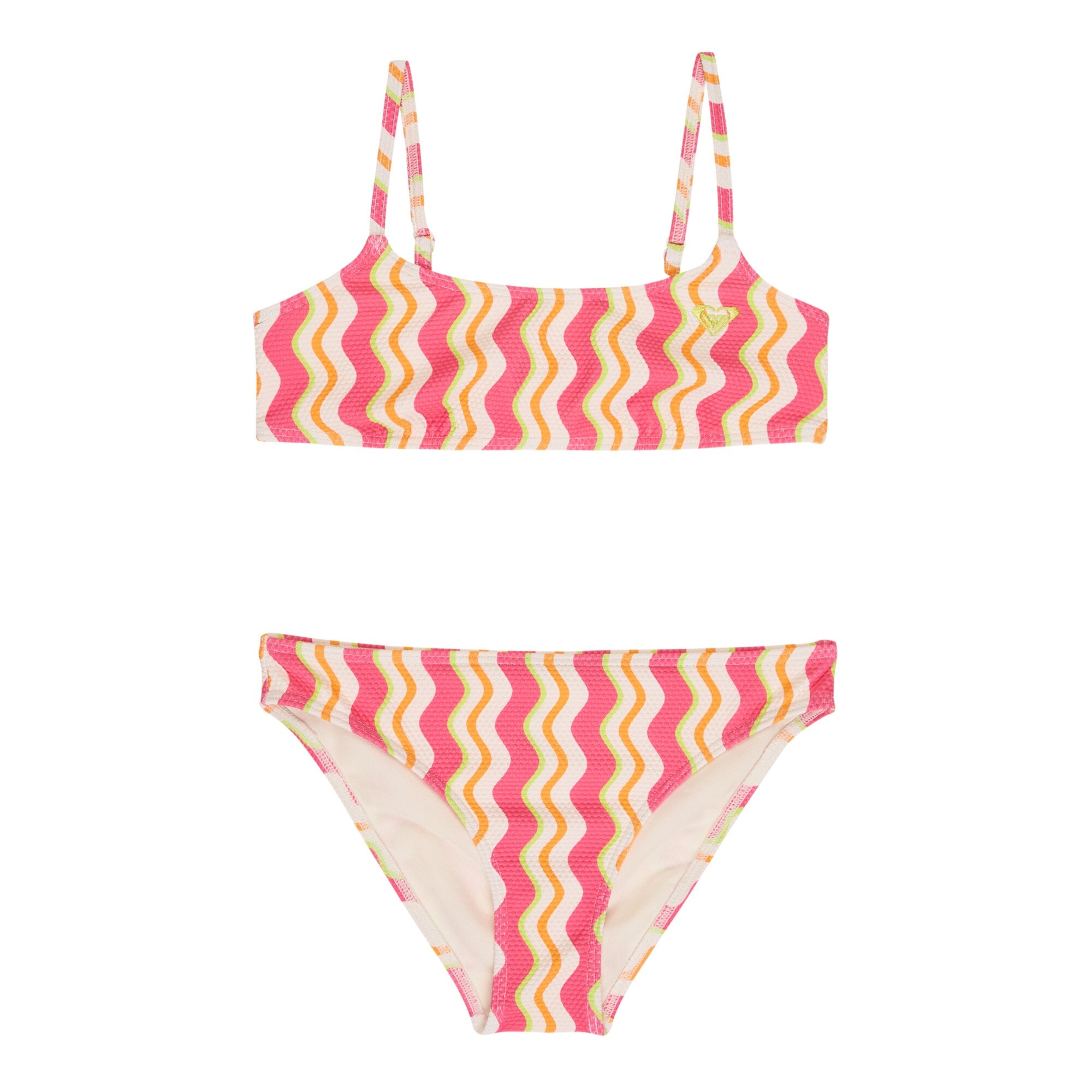 Bikini bralette de niños Bold Waves Roxy - Rosa Rosa-1