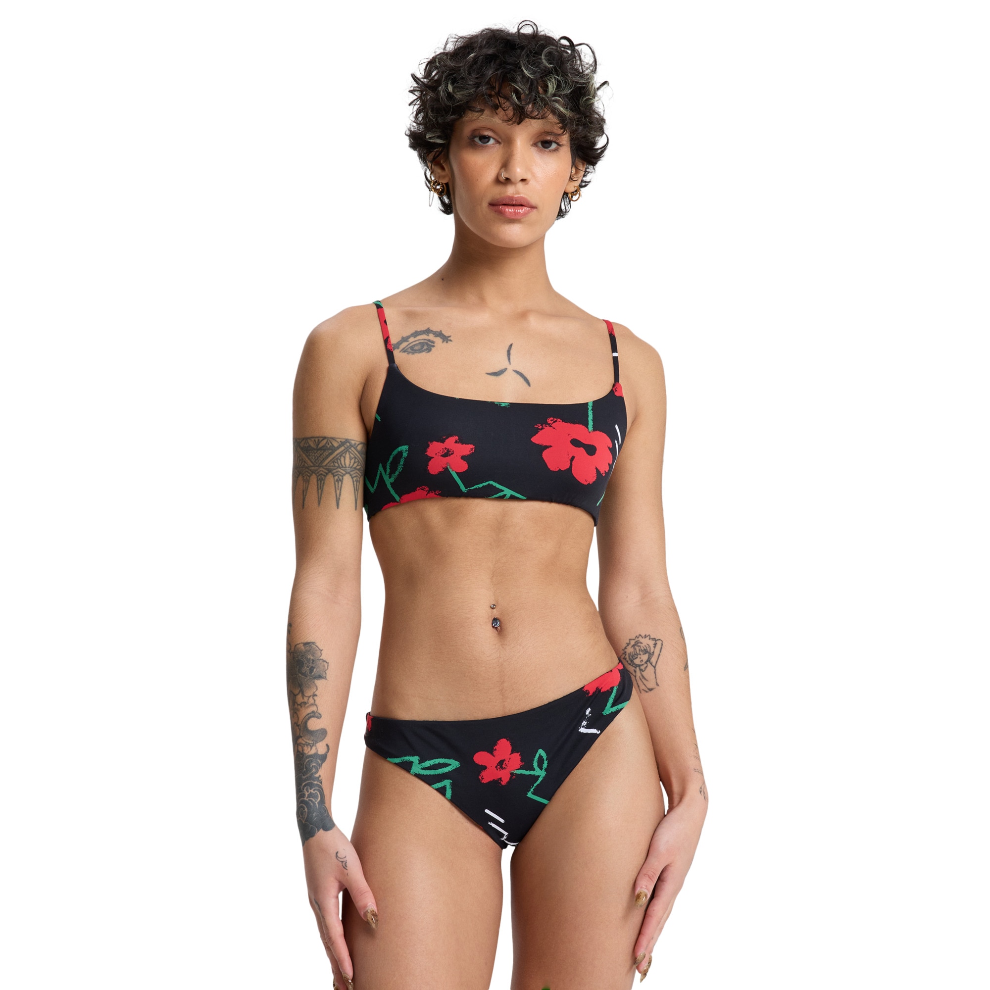 Imagen 1 de Braguita de bikini reveladora de mujer Viacha Quiksilver Negro
