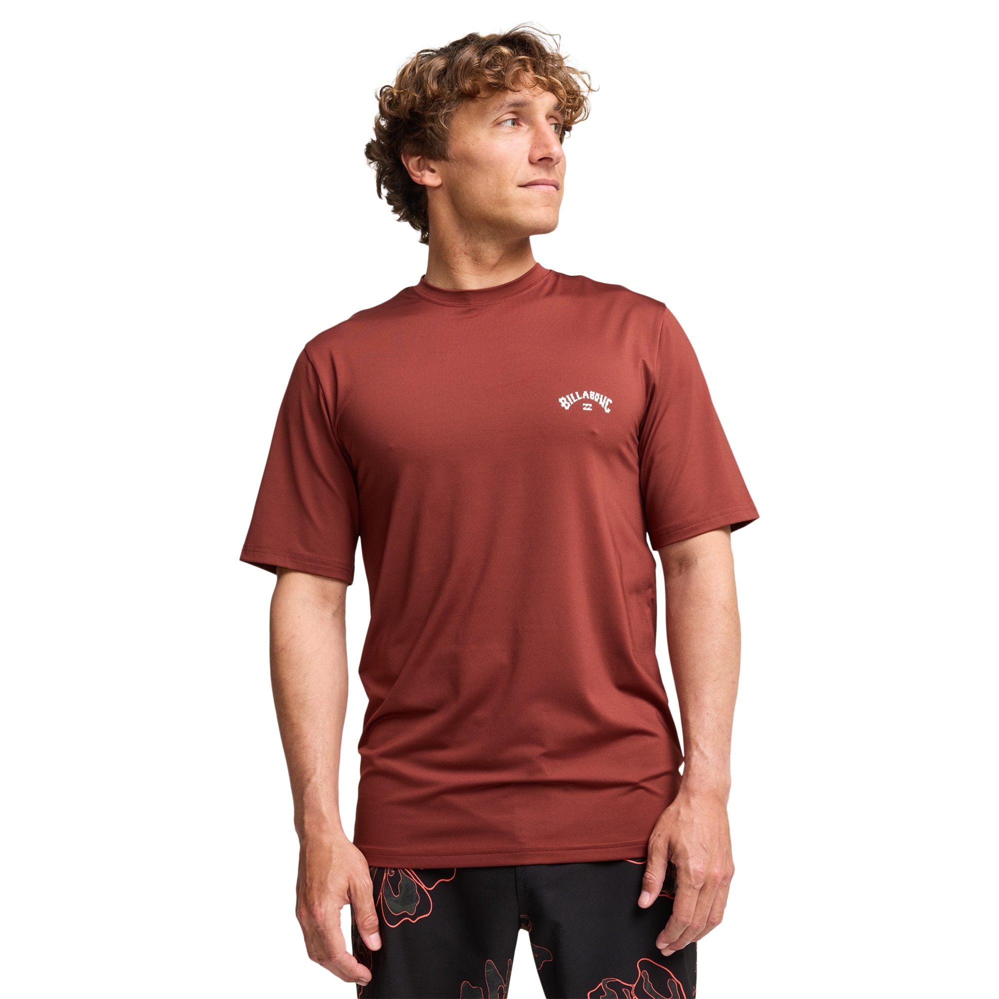 Imagen 0 de Camiseta surf con manga corta UPF 50 para hombre Arch Wave Billabong Rojo