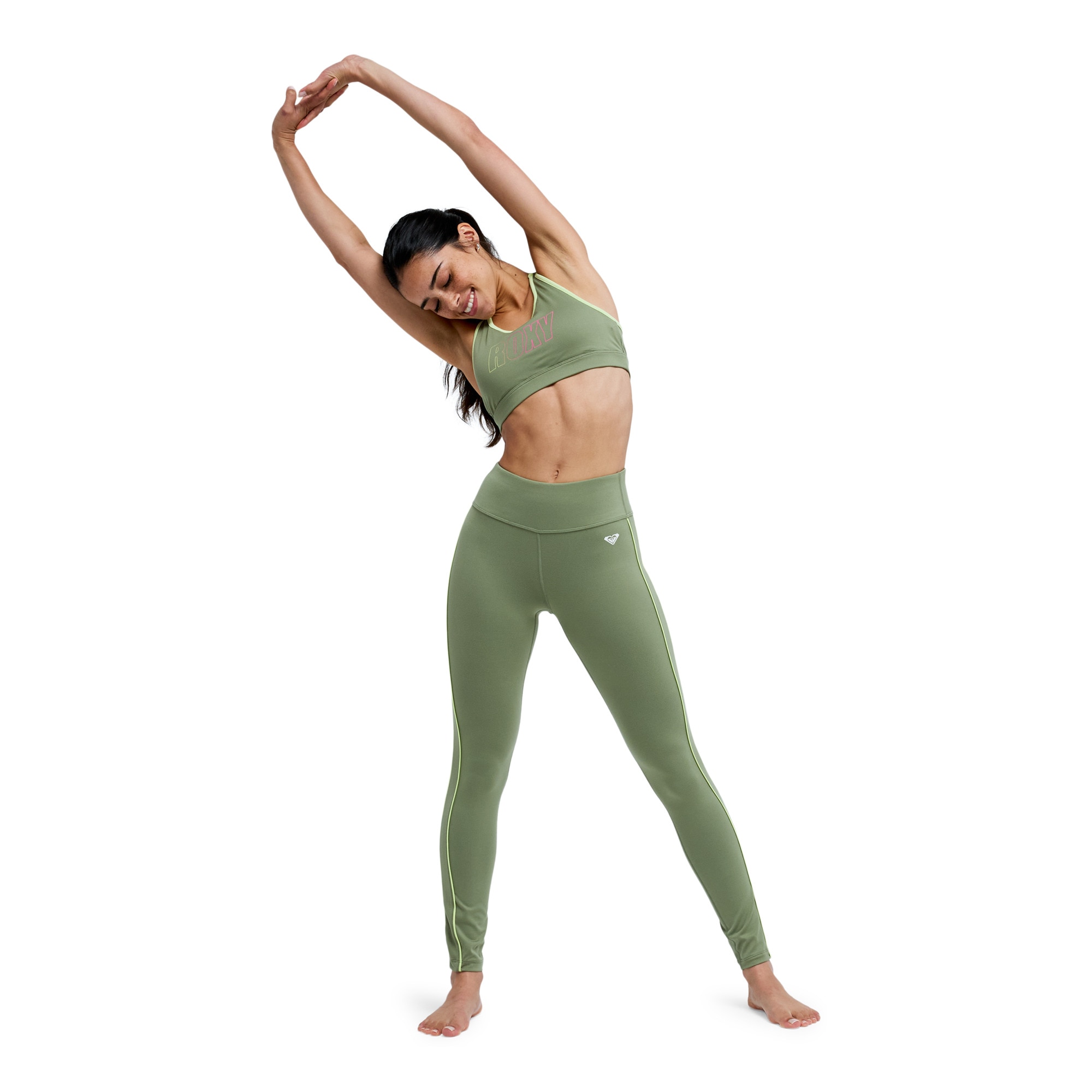 Imagen 5 de Leggins para Entrenar de mujer Everyday Flow Roxy - Verde Oliva Verde Oliva