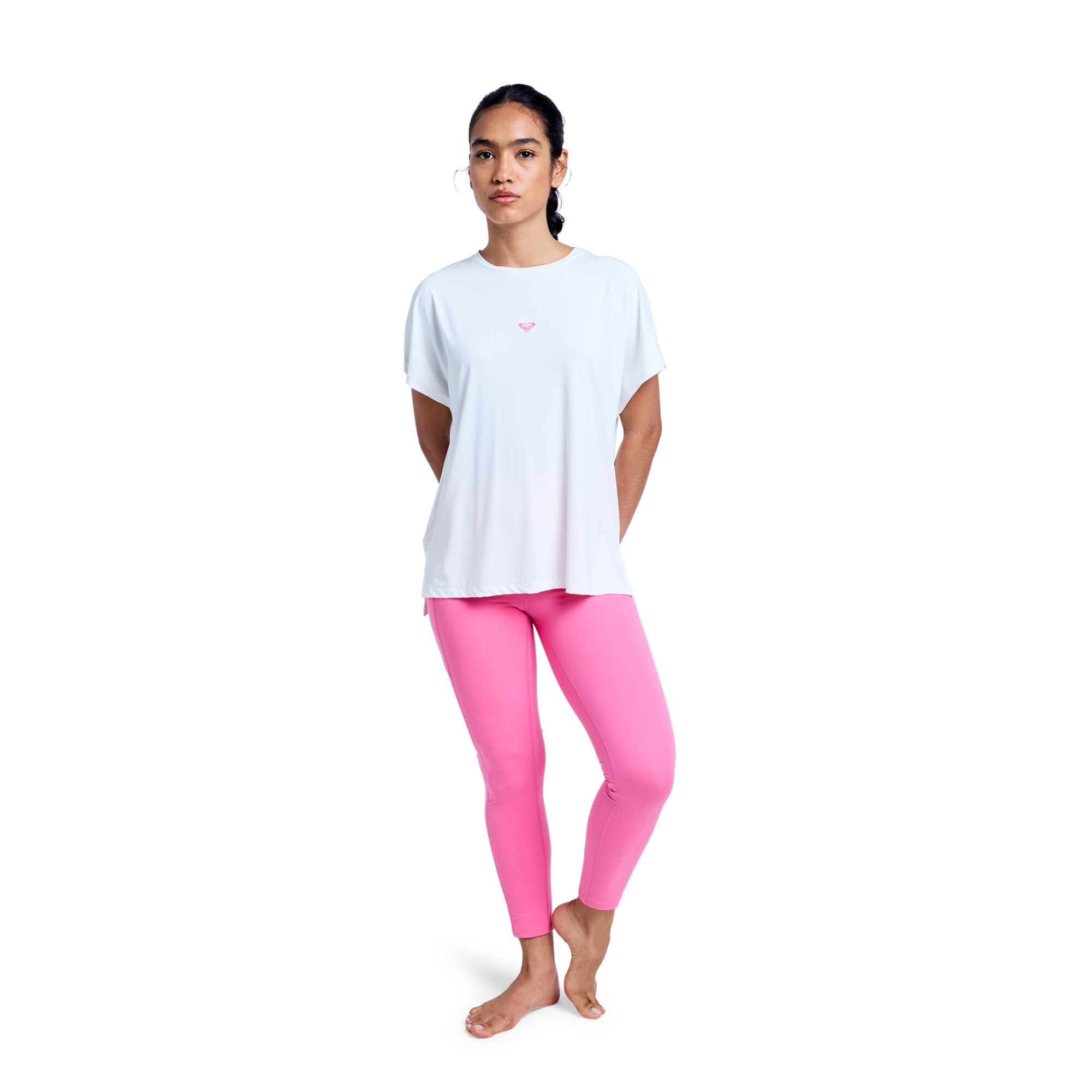 Imagen 0 de Leggings deportivos de mujer Heart Into It Ankle Roxy Rosa