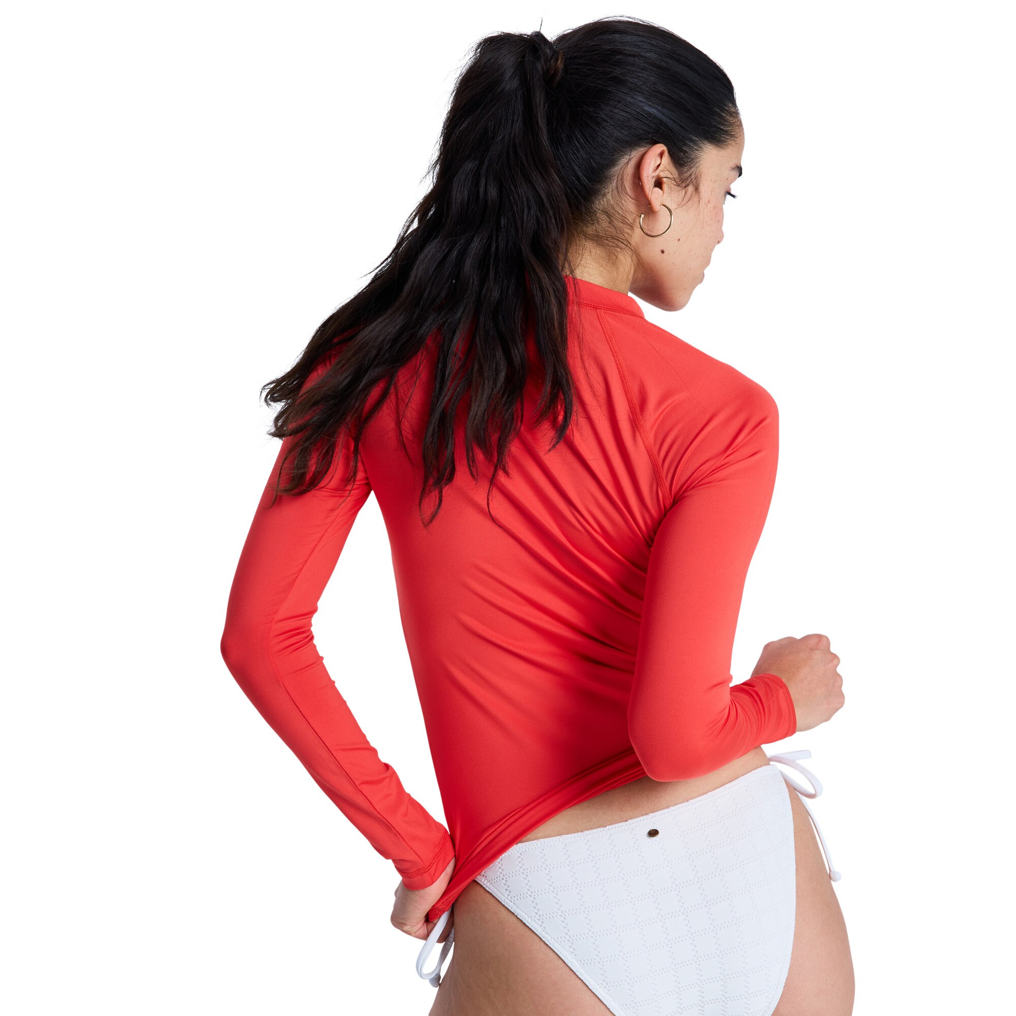 Camiseta de surf de mujer Whole Hearted Roxy - Rojo Rojo-2