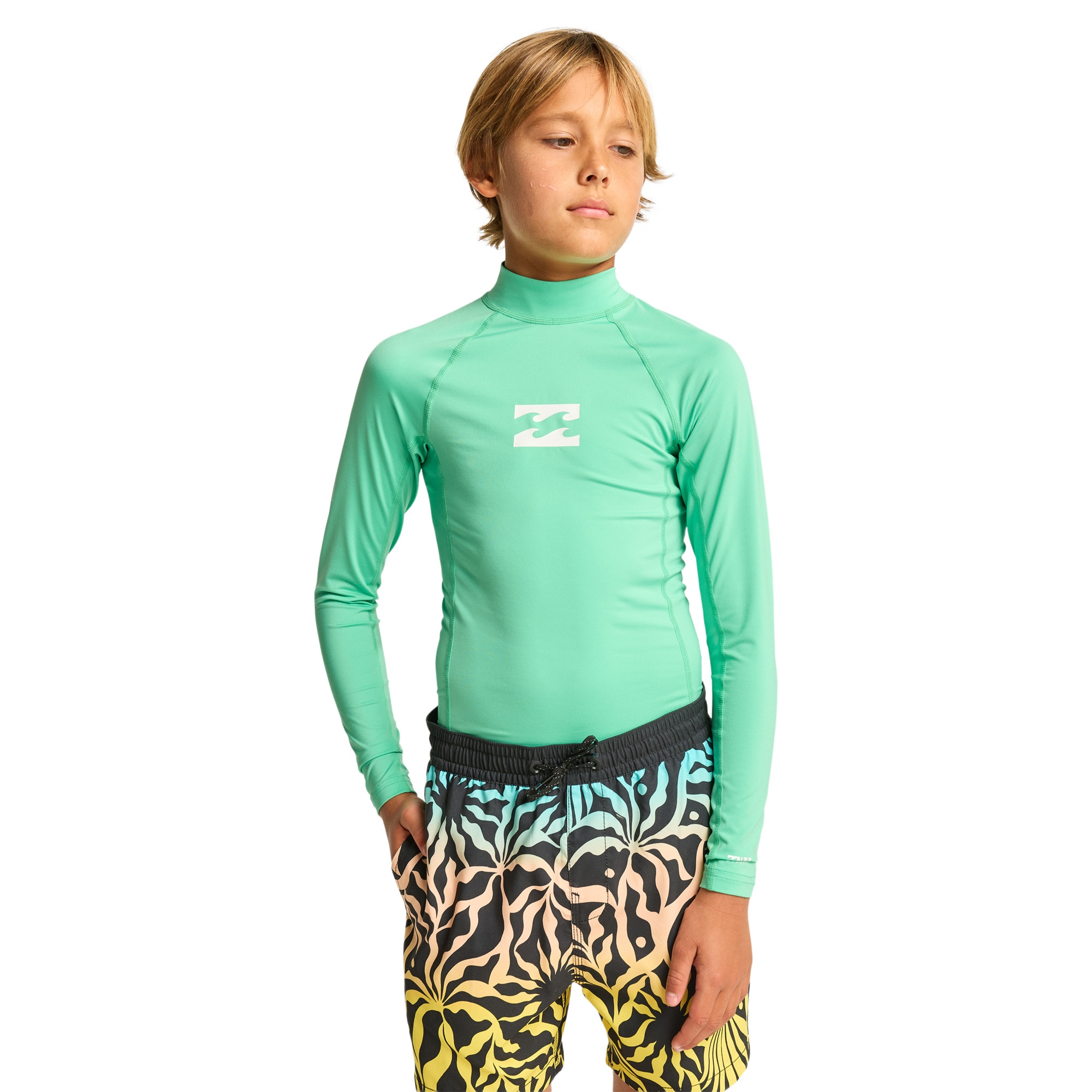 Imagen 0 de Camiseta de surf de niños Waves All Day Billabong Verde