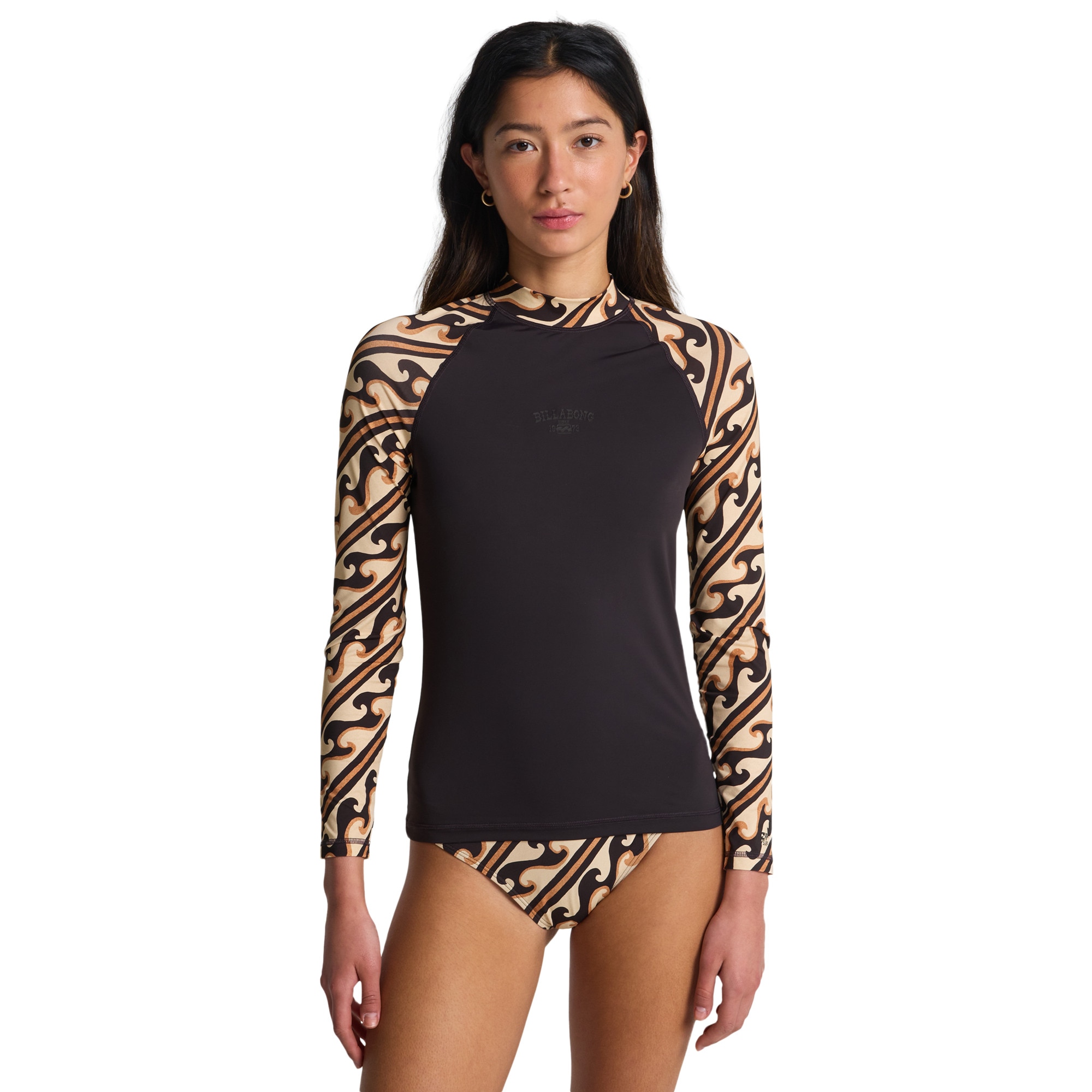 Billabong - Camiseta de surf de mujer Tropic Surf Print Billabong.
