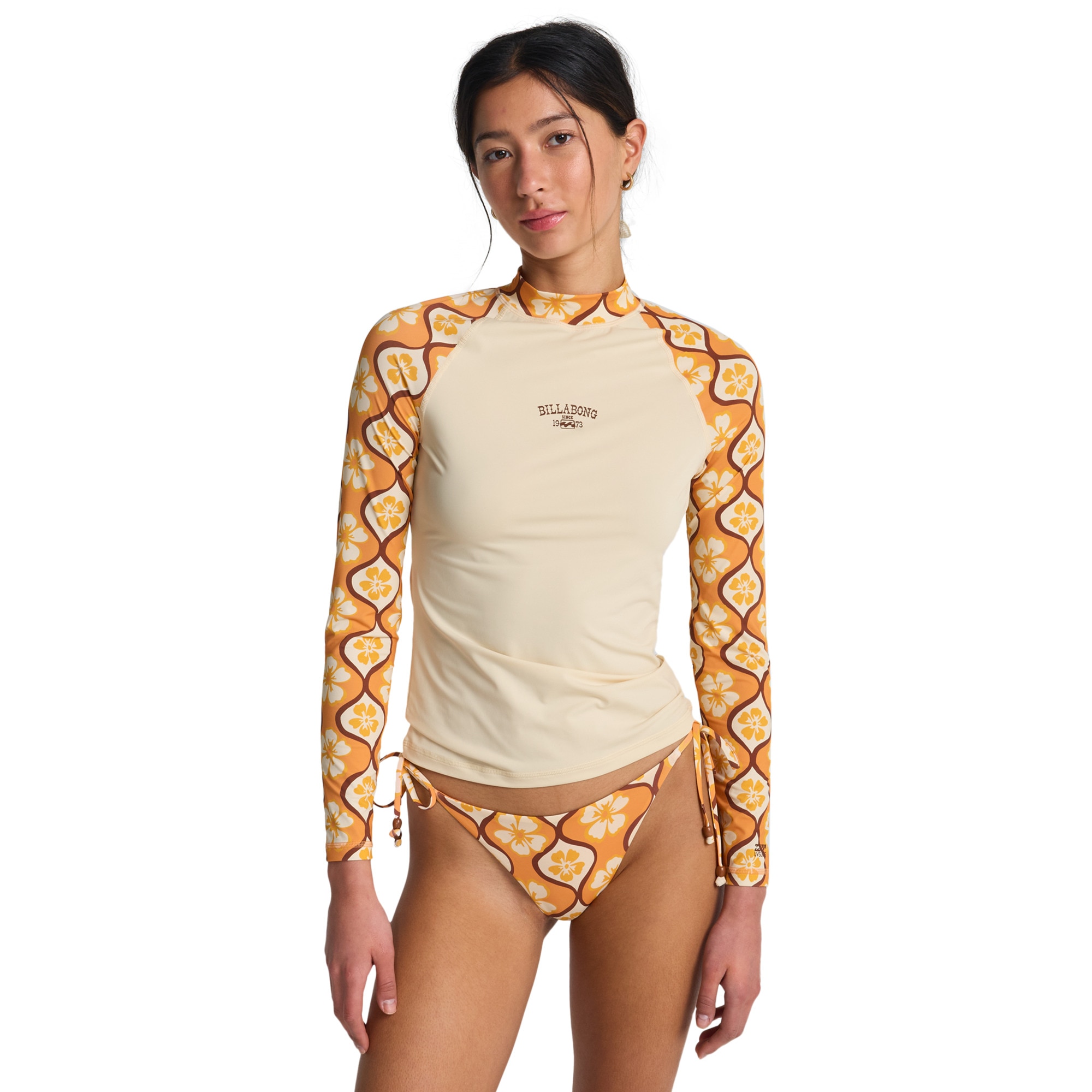 Billabong - Camiseta de surf de mujer Tropic Surf Print Billabong.