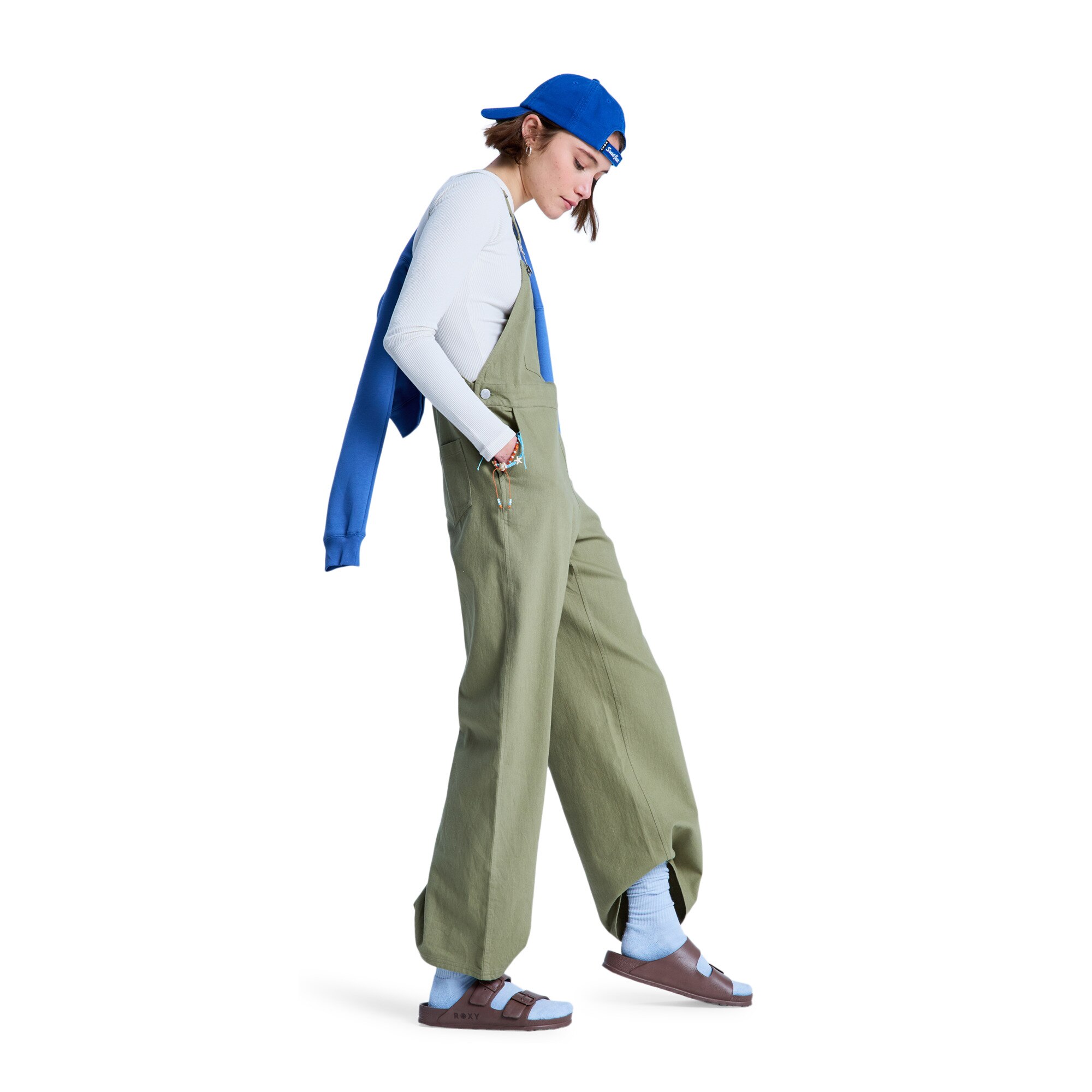 Mono de sarga de mujer Trail Blazer Twill Roxy - Verde Oliva Verde Oliva-2
