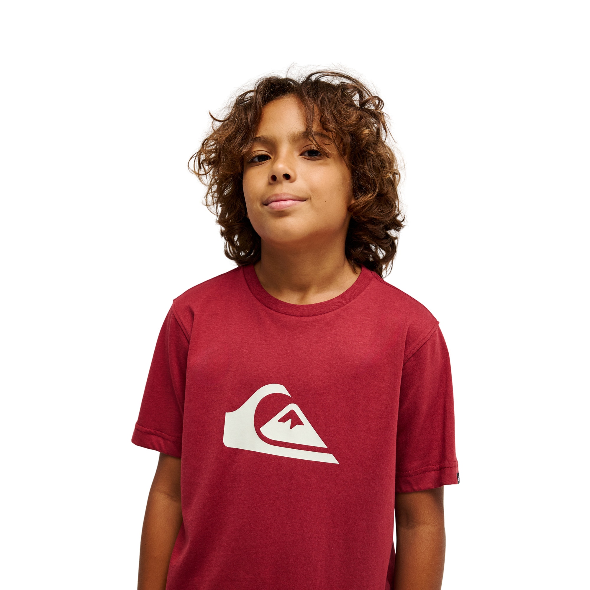 Camiseta de niños Ev Comp Logo Quiksilver - Rojo Rojo-4