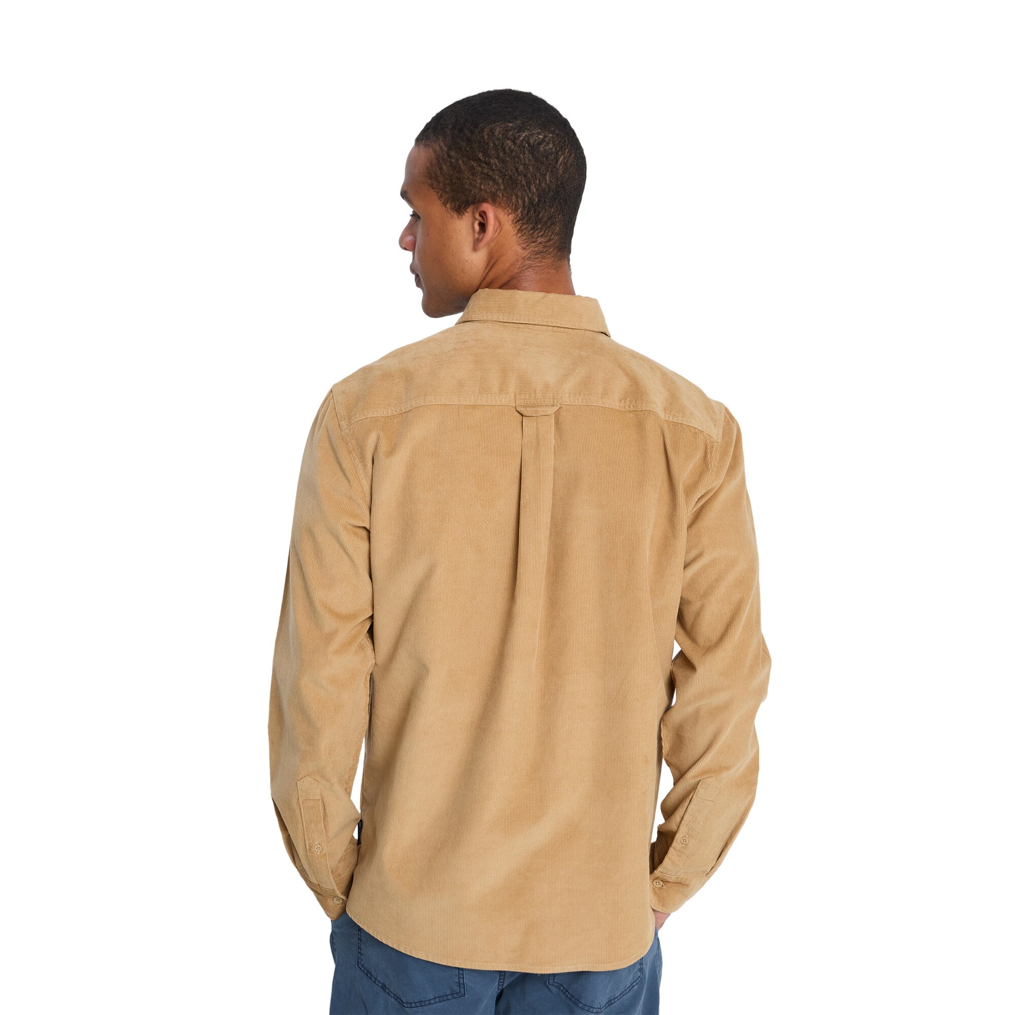 Camisa de hombre Smoke Trail Cord Quiksilver - Verde Oliva Verde Oliva-2