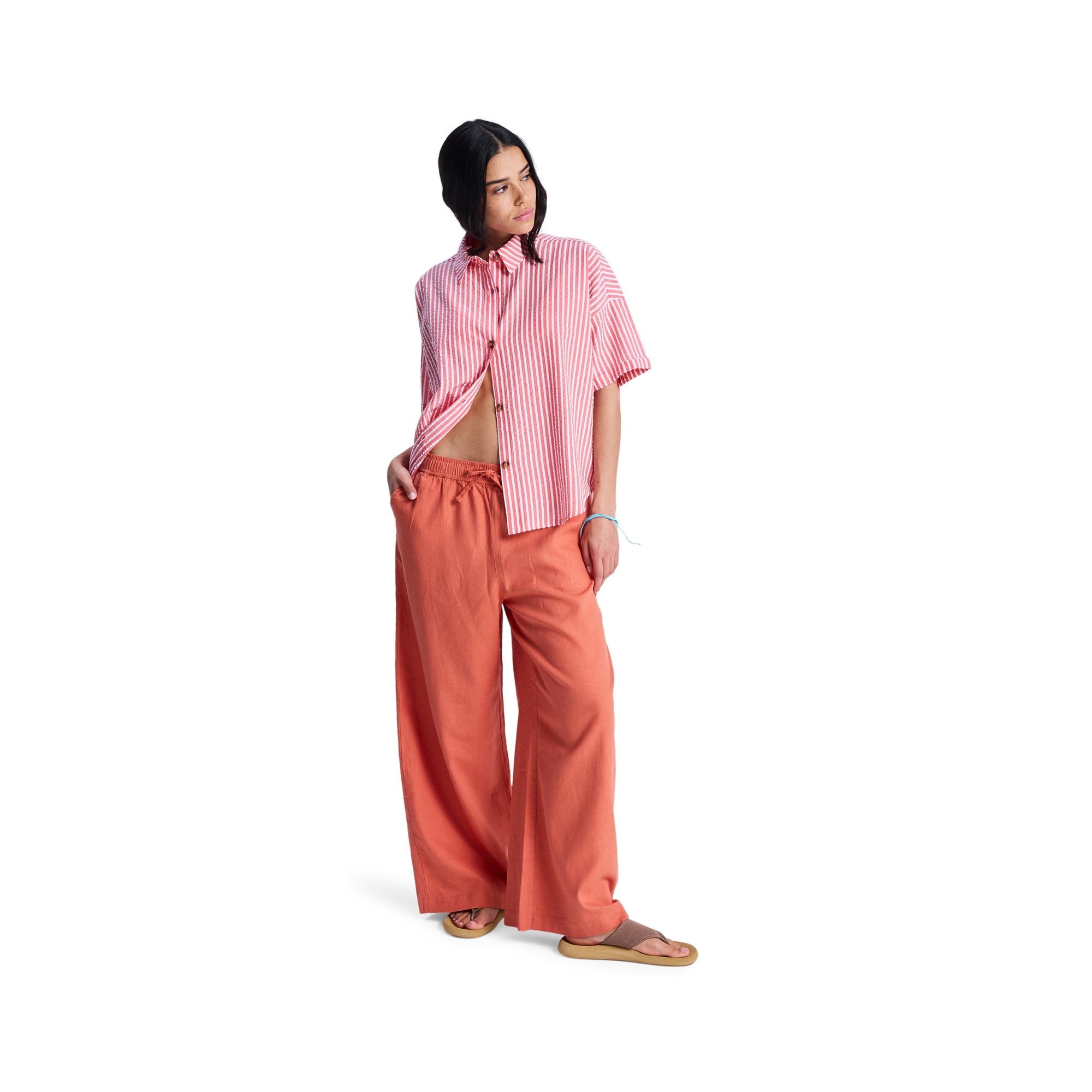 Imagen 1 de Pantalón de mujer Lekeitio Break Mid Roxy - Rosa Rosa