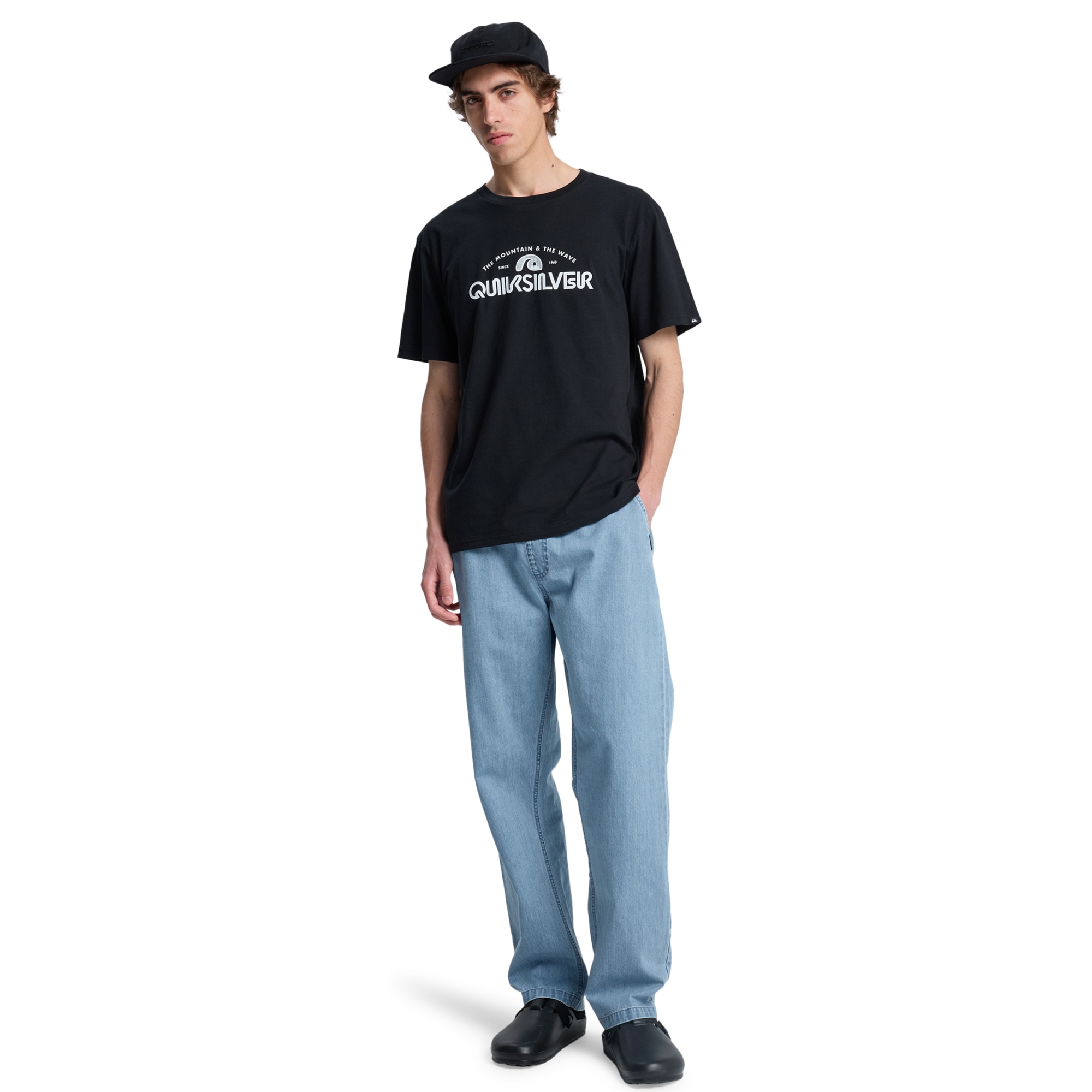 Imagen 5 de Camiseta de hombre EV Vista Quiksilver - Negro Negro