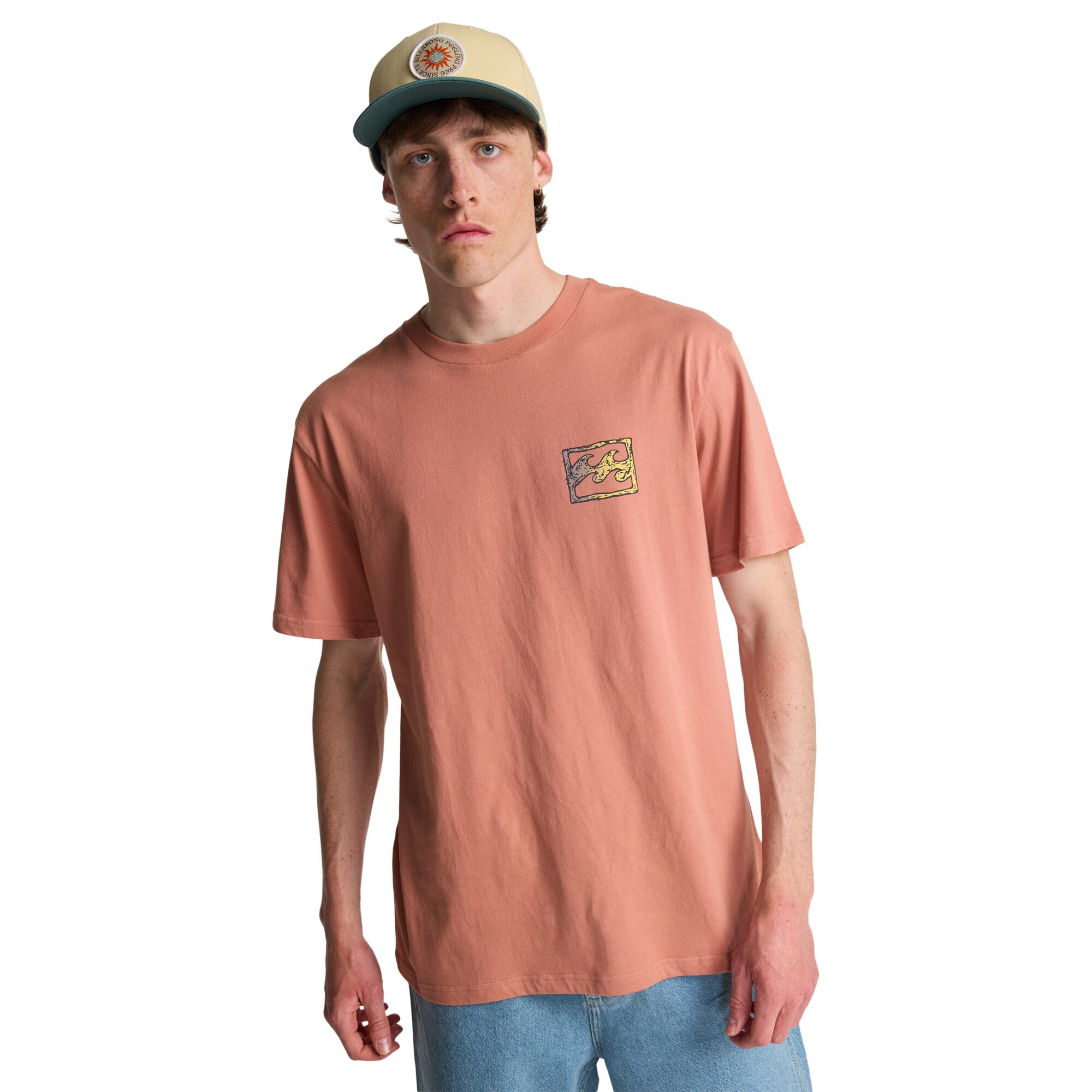 Imagen 1 de Camiseta de hombre Crayon Wave Billabong - Rosa pastel Rosa pastel
