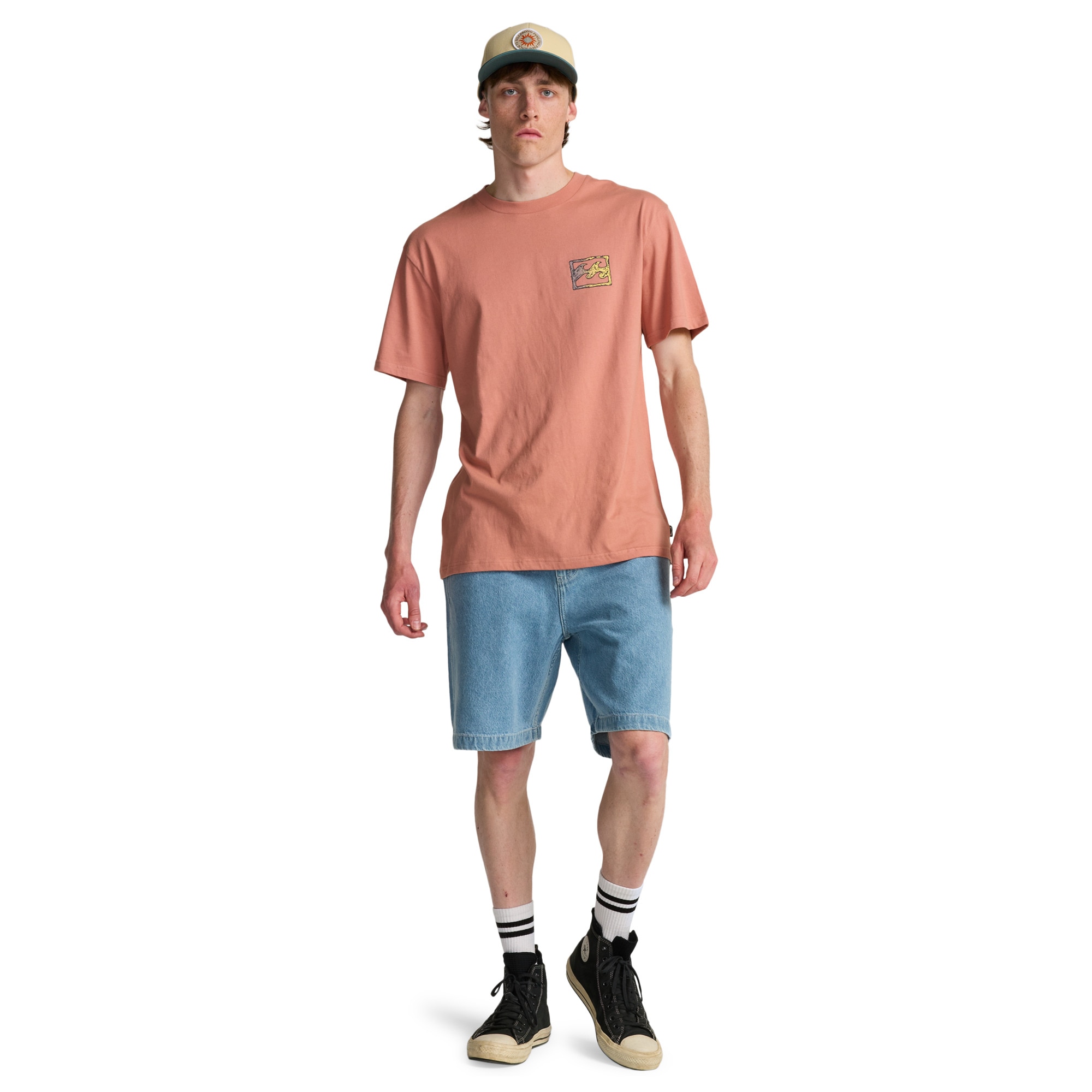 Imagen 3 de Camiseta de hombre Crayon Wave Billabong - Rosa pastel Rosa pastel