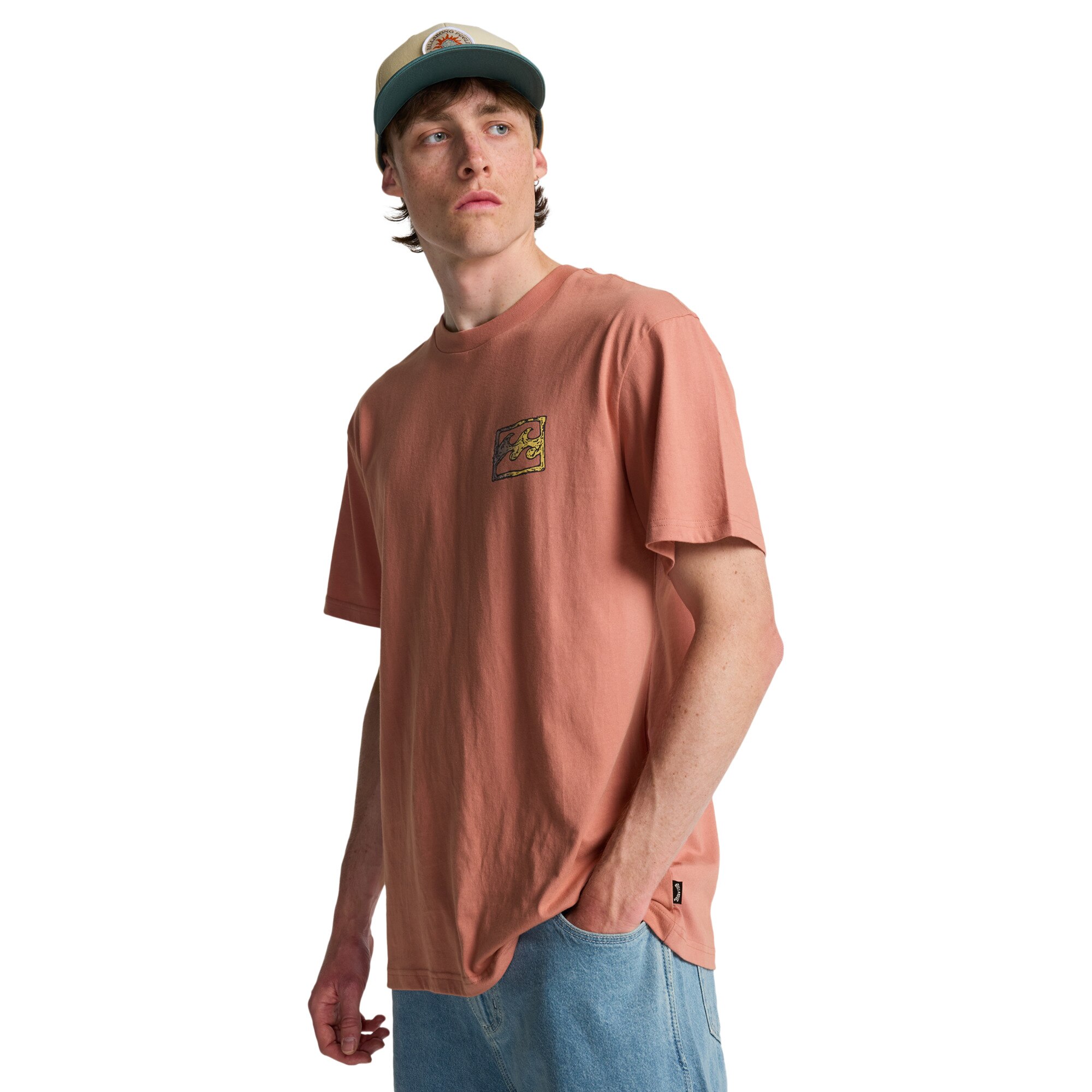 Imagen 4 de Camiseta de hombre Crayon Wave Billabong - Rosa pastel Rosa pastel