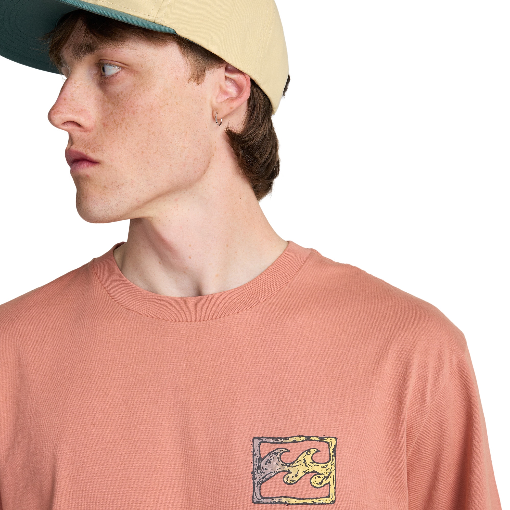 Imagen 5 de Camiseta de hombre Crayon Wave Billabong - Rosa pastel Rosa pastel