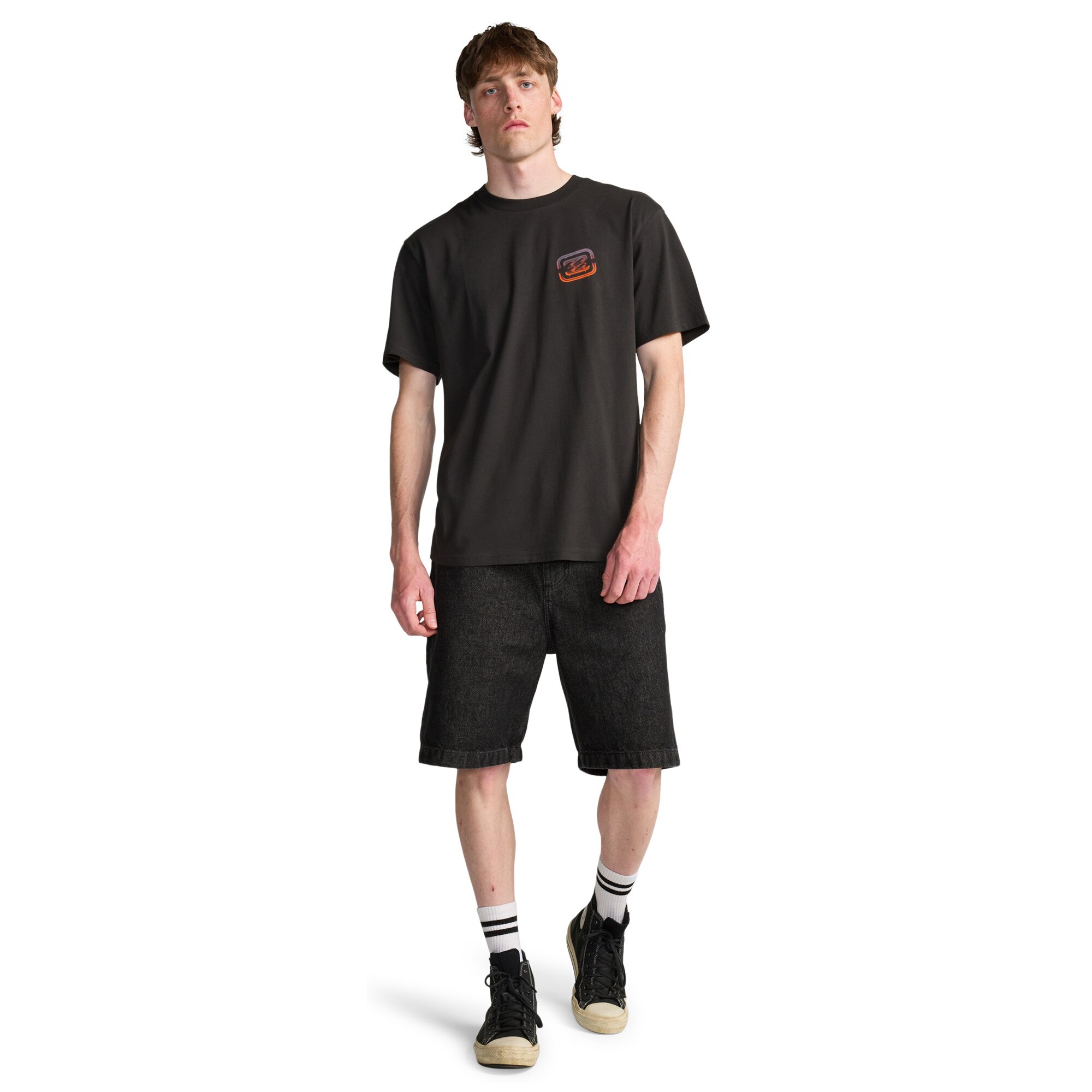 Imagen 3 de Camiseta de hombre Crayon Wave Billabong - Negro Negro