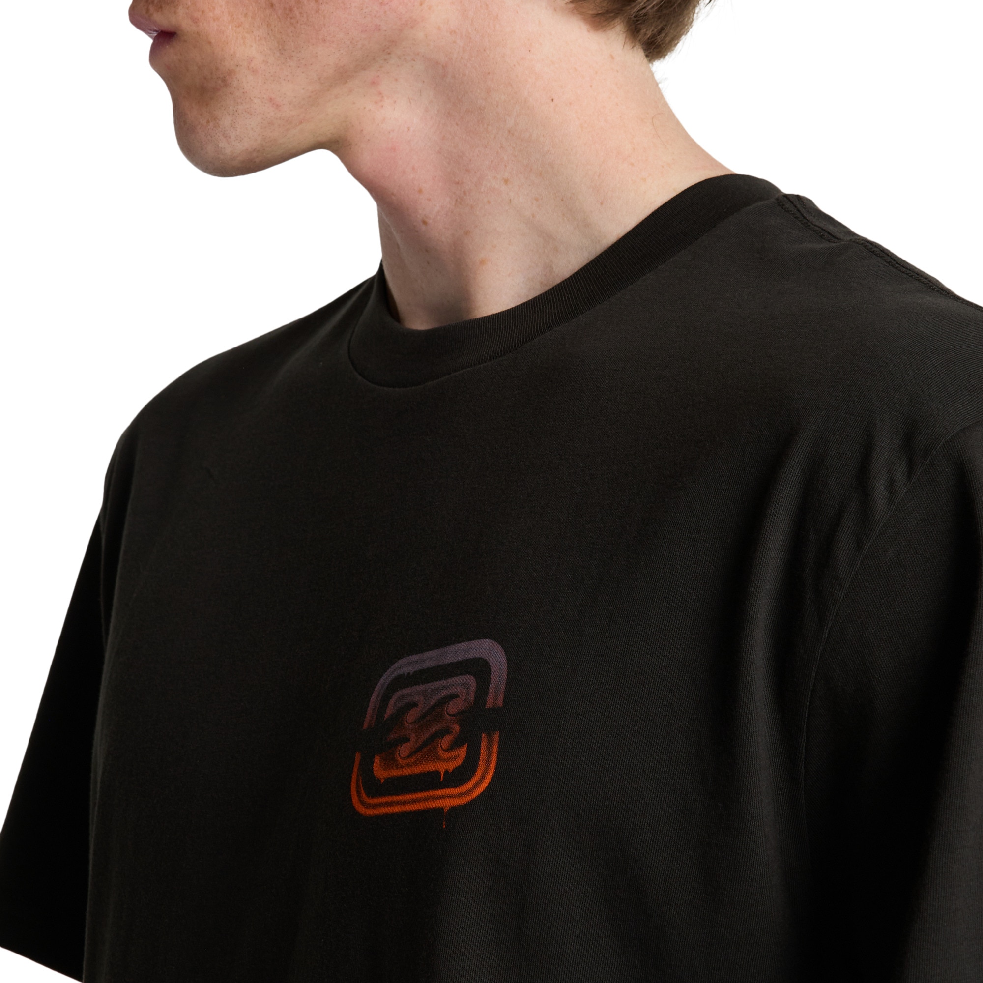 Imagen 5 de Camiseta de hombre Crayon Wave Billabong - Negro Negro