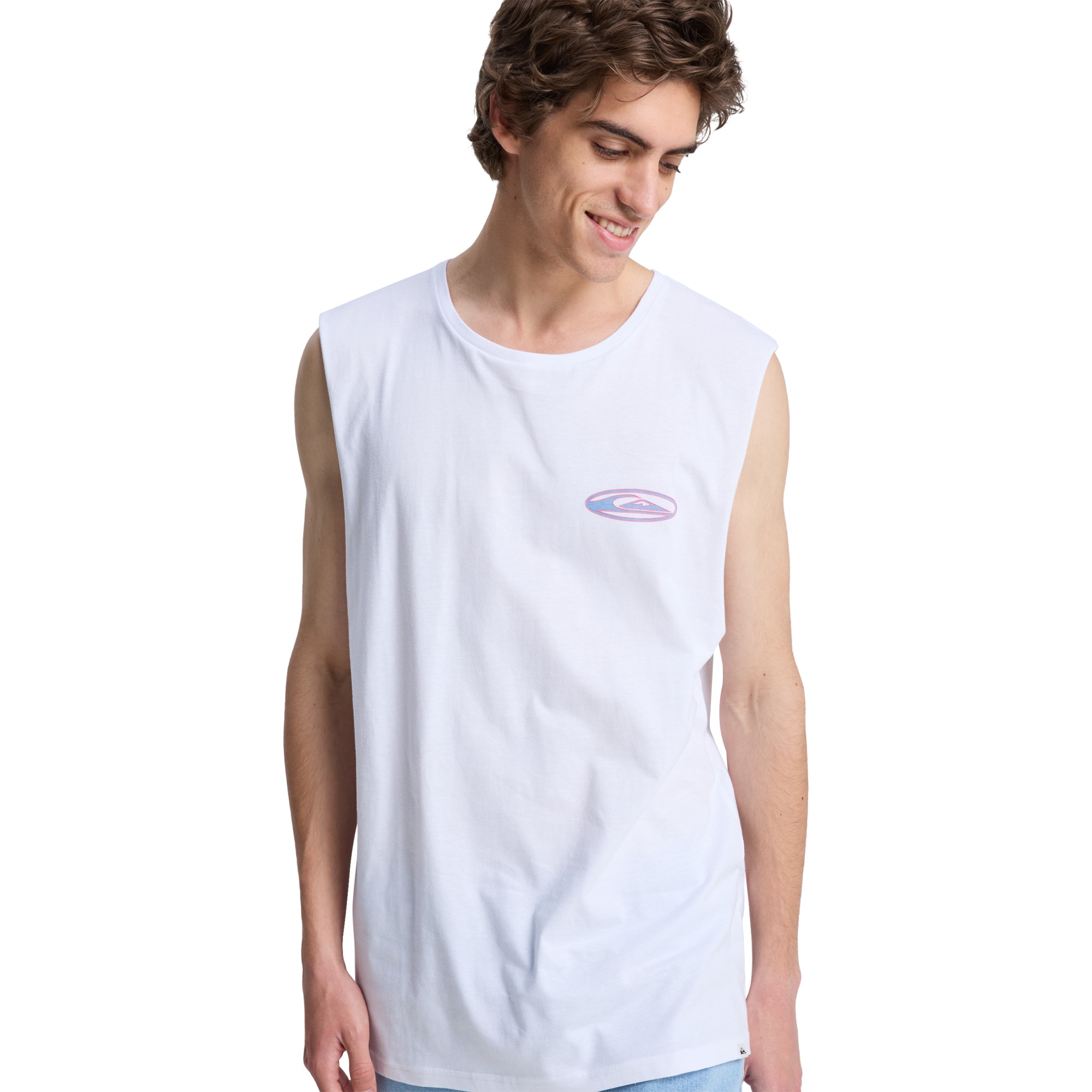 Imagen 1 de Camiseta de hombre EV Quikglobe Muscle Quiksilver - Blanco Blanco