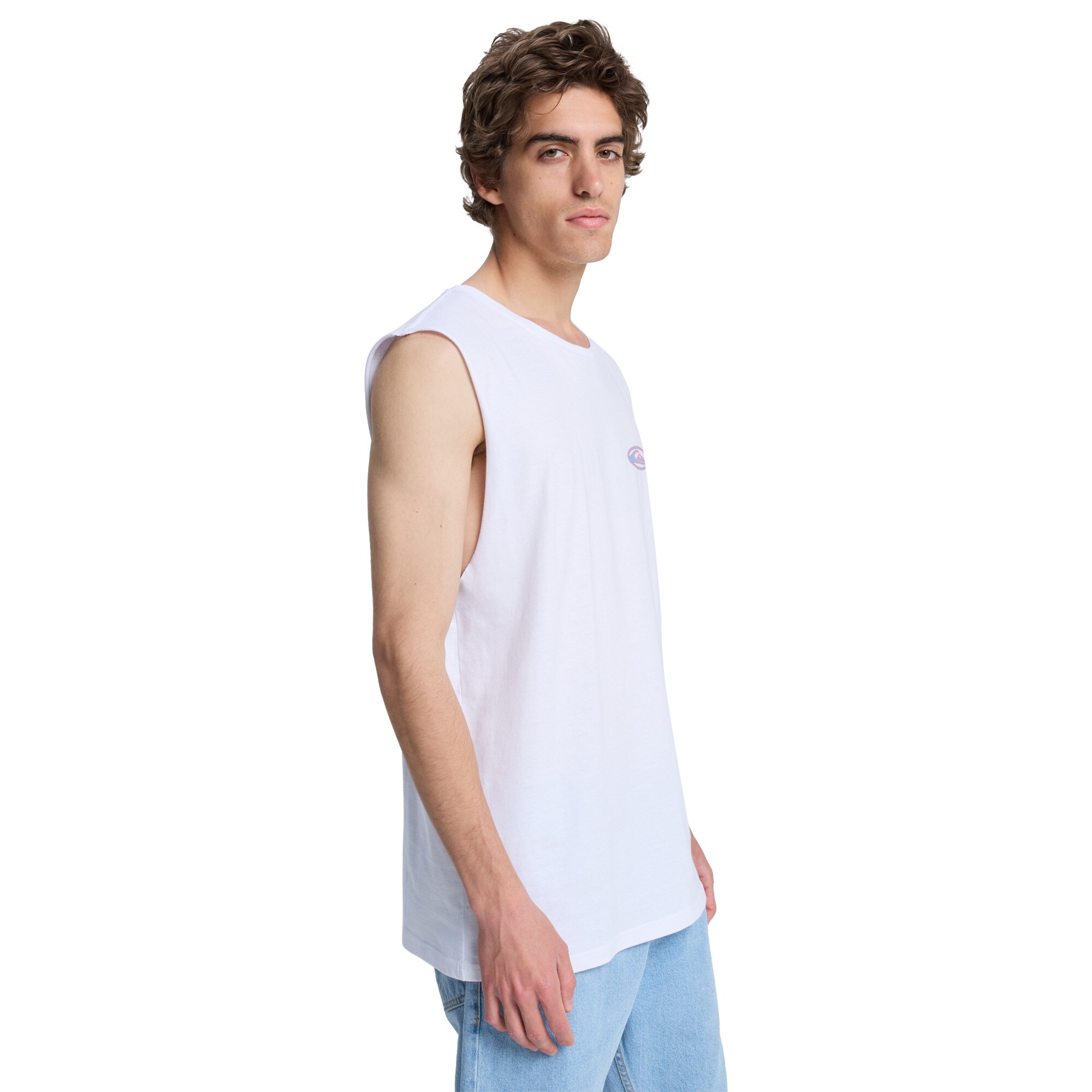 Imagen 3 de Camiseta de hombre EV Quikglobe Muscle Quiksilver - Blanco Blanco