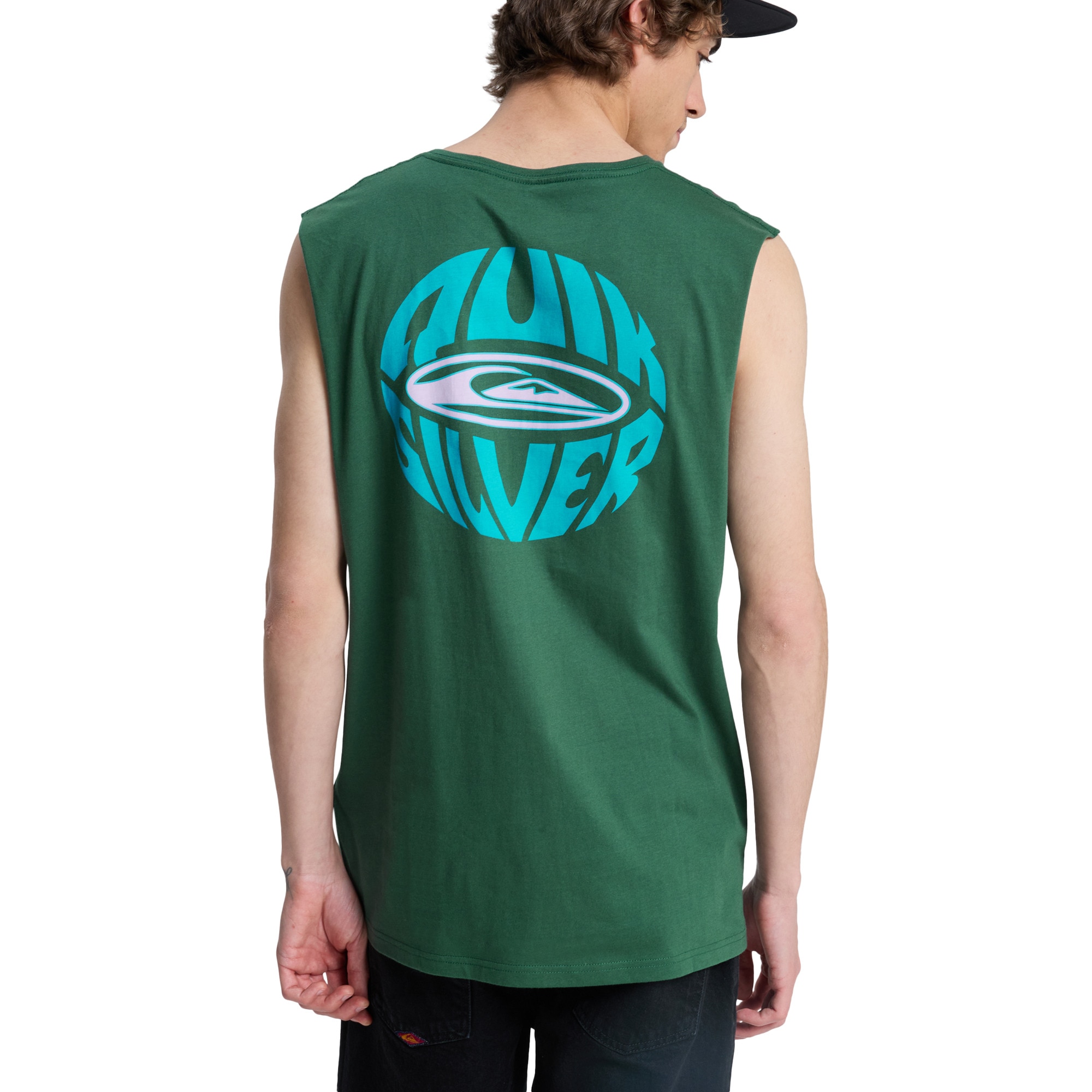 Imagen 2 de Camiseta de hombre EV Quikglobe Muscle Quiksilver - Verde Verde