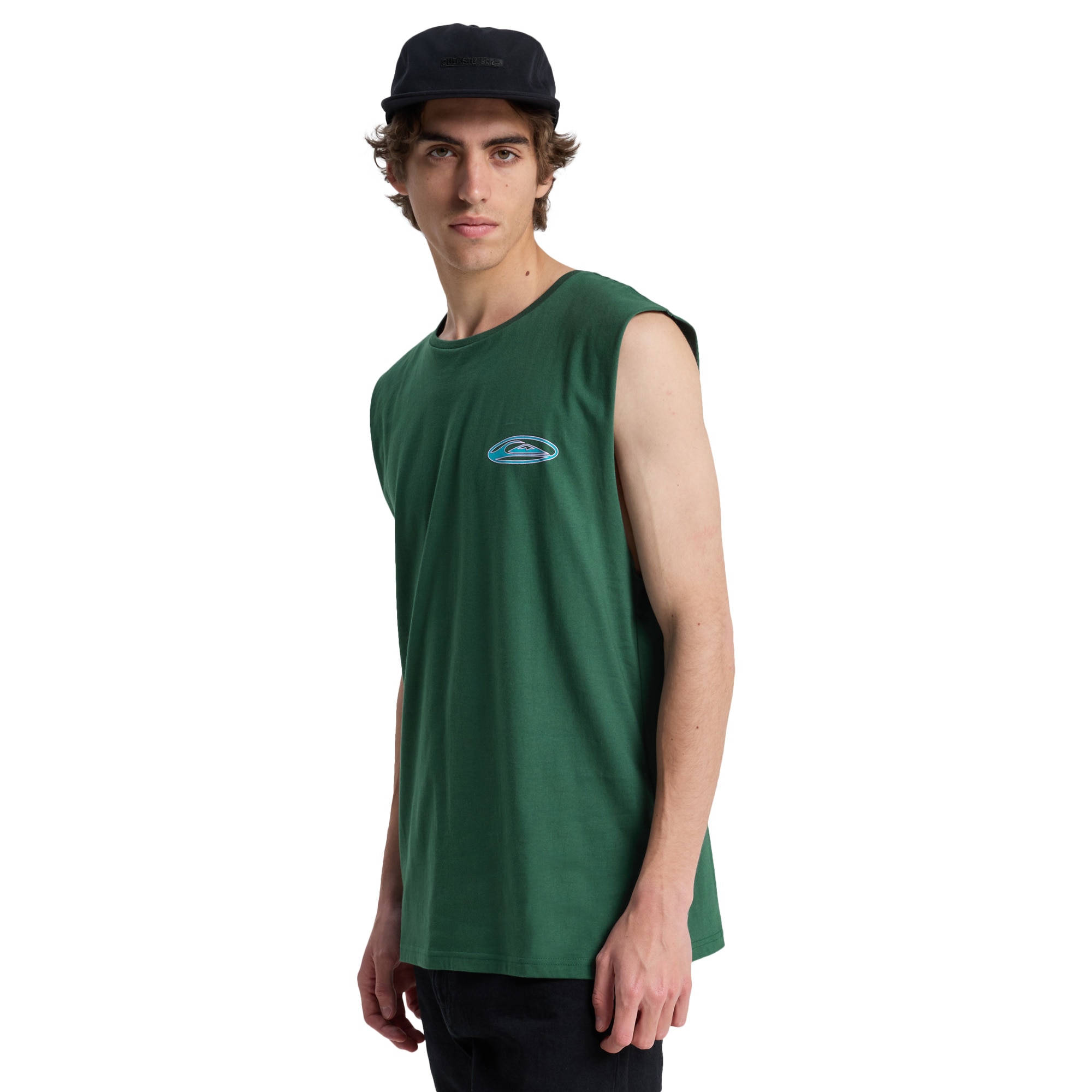 Imagen 3 de Camiseta de hombre EV Quikglobe Muscle Quiksilver - Verde Verde