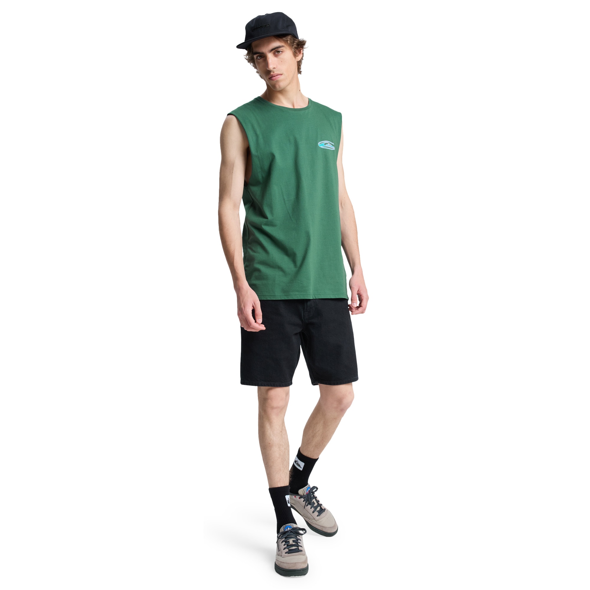 Imagen 5 de Camiseta de hombre EV Quikglobe Muscle Quiksilver - Verde Verde