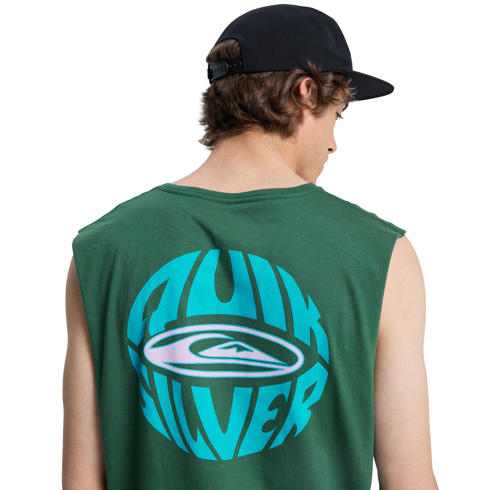 Imagen 6 de Camiseta de hombre EV Quikglobe Muscle Quiksilver - Verde Verde