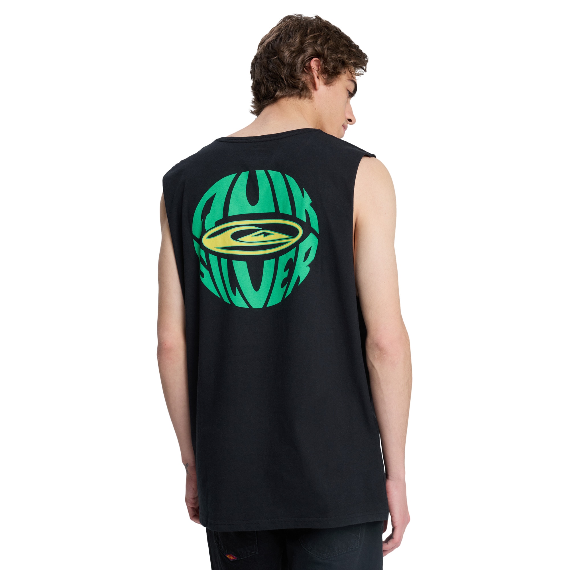 Imagen 2 de Camiseta de hombre EV Quikglobe Muscle Quiksilver - Negro Negro