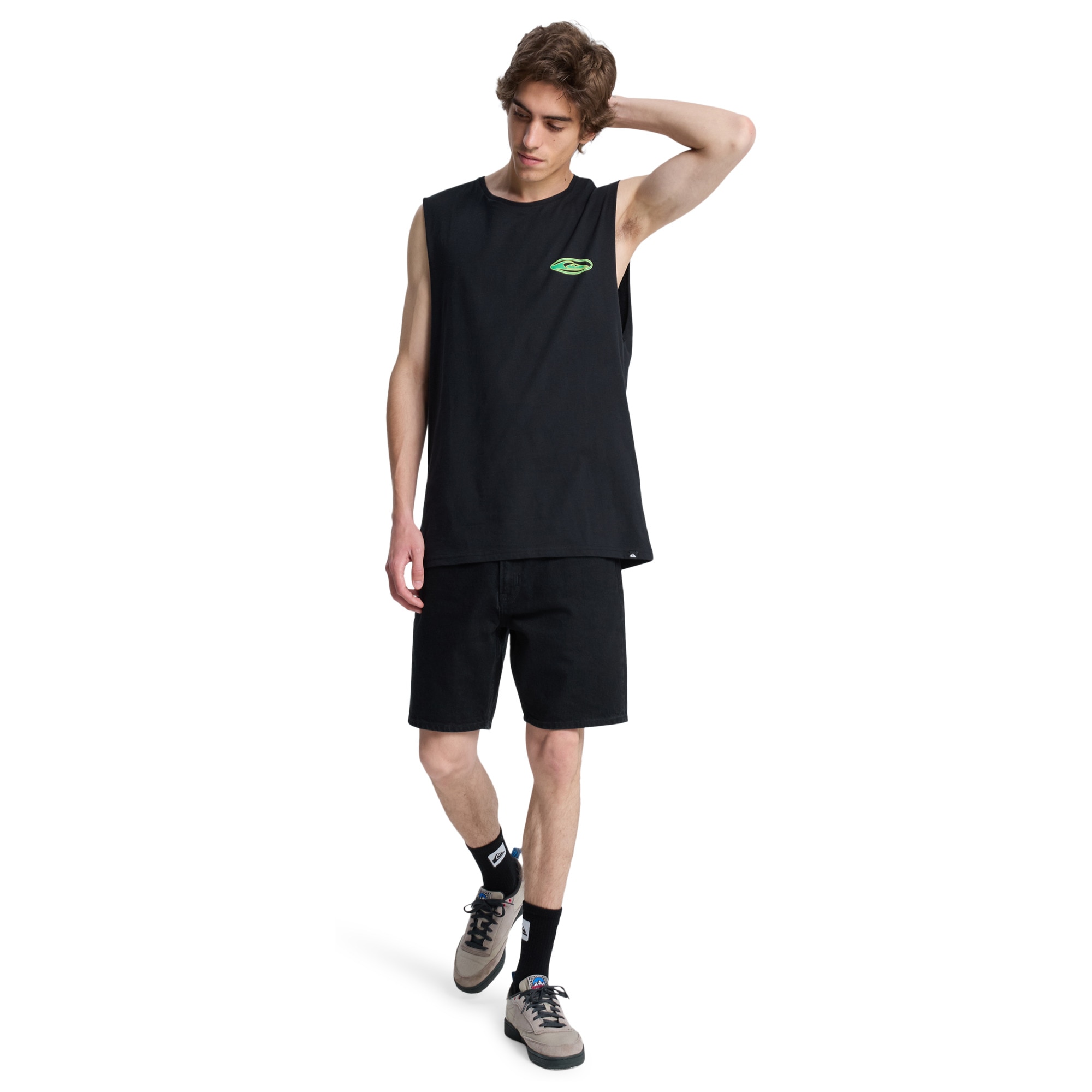 Imagen 5 de Camiseta de hombre EV Quikglobe Muscle Quiksilver - Negro Negro
