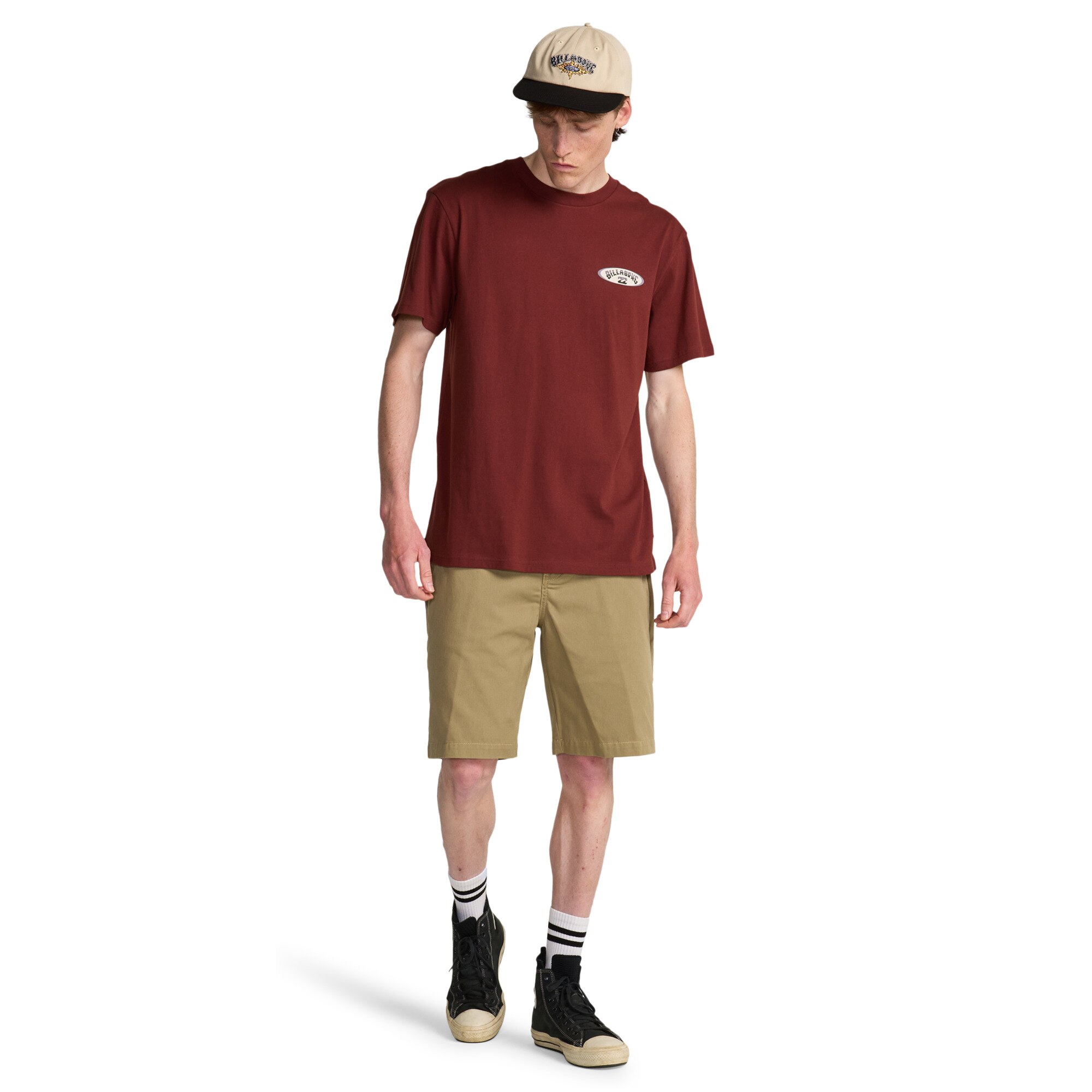 Camiseta de hombre Orbit Arch Billabong - Rojo Rojo-3