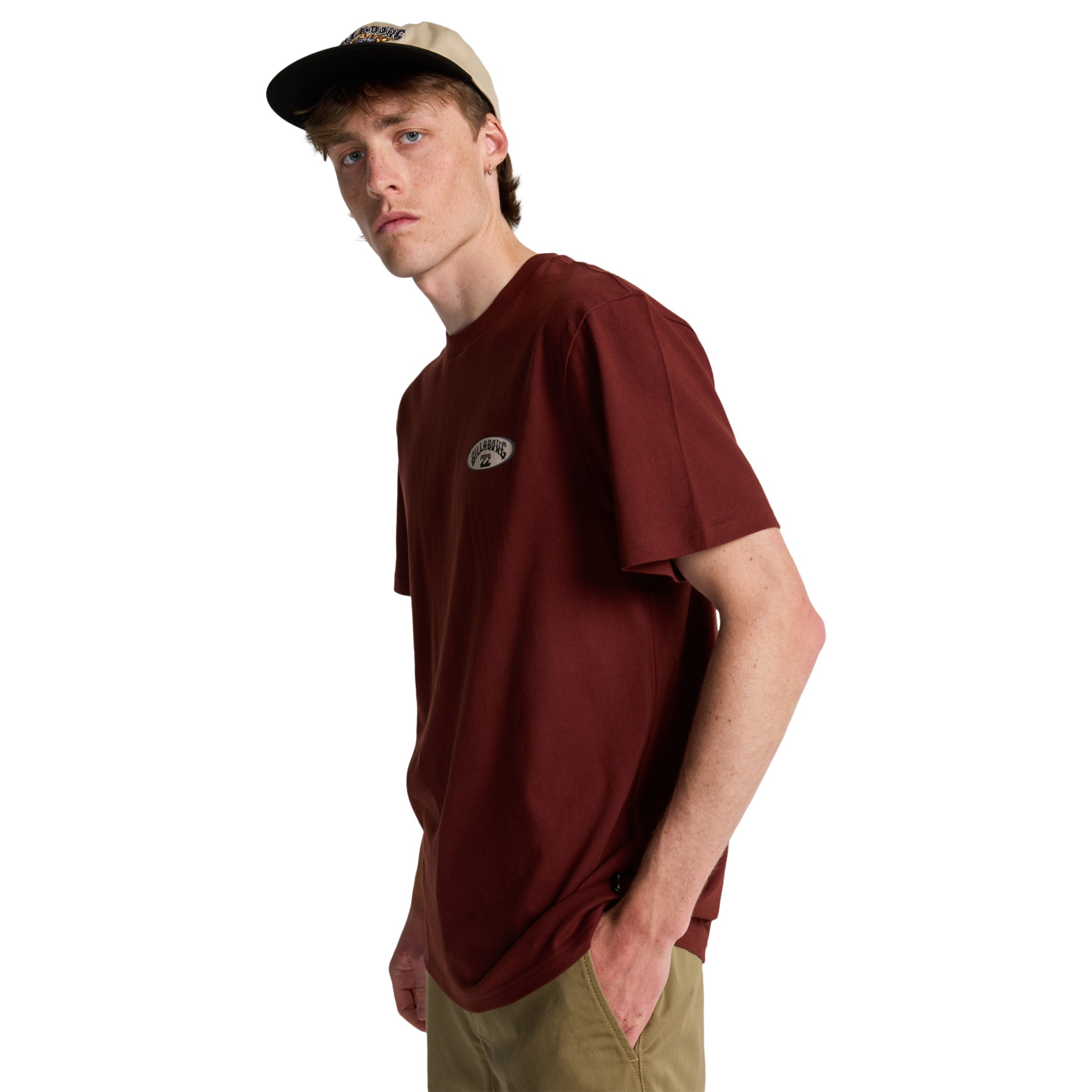 Camiseta de hombre Orbit Arch Billabong - Rojo Rojo-4