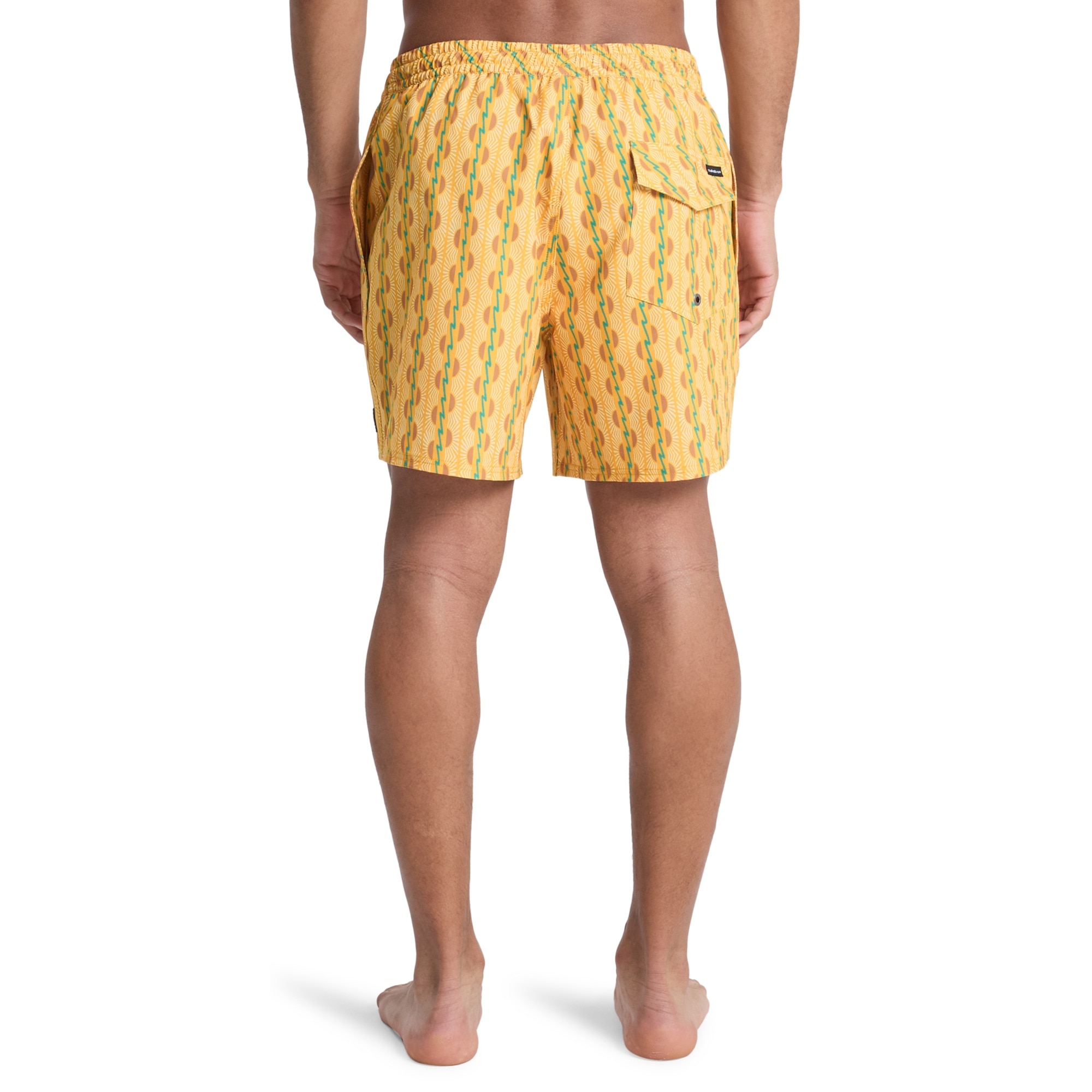 Imagen 3 de Short de Natación de hombre Stretch Printed Volley 16" Quiksilver - Amarillo Amarillo
