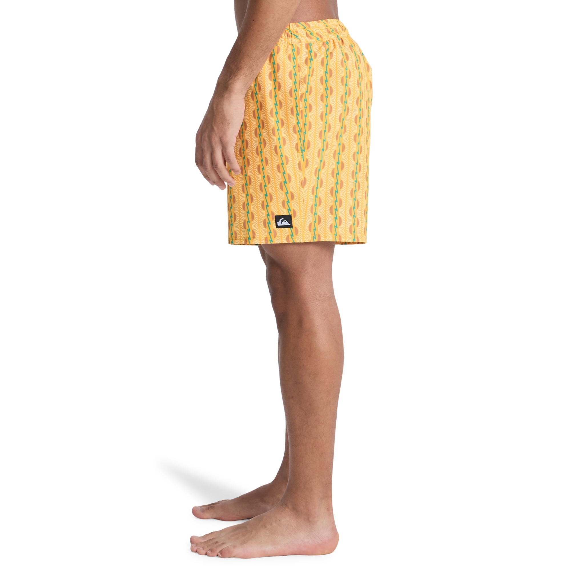 Imagen 4 de Short de Natación de hombre Stretch Printed Volley 16" Quiksilver - Amarillo Amarillo