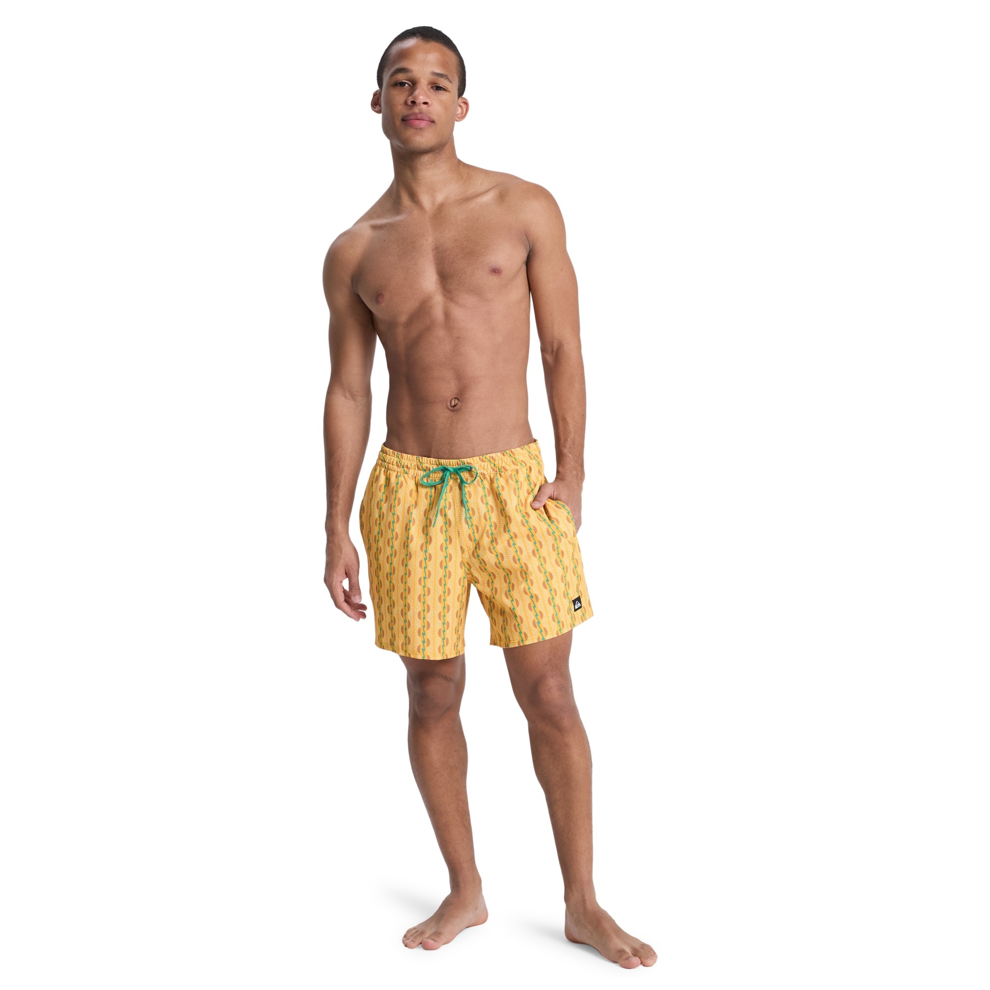 Imagen 6 de Short de Natación de hombre Stretch Printed Volley 16" Quiksilver - Amarillo Amarillo