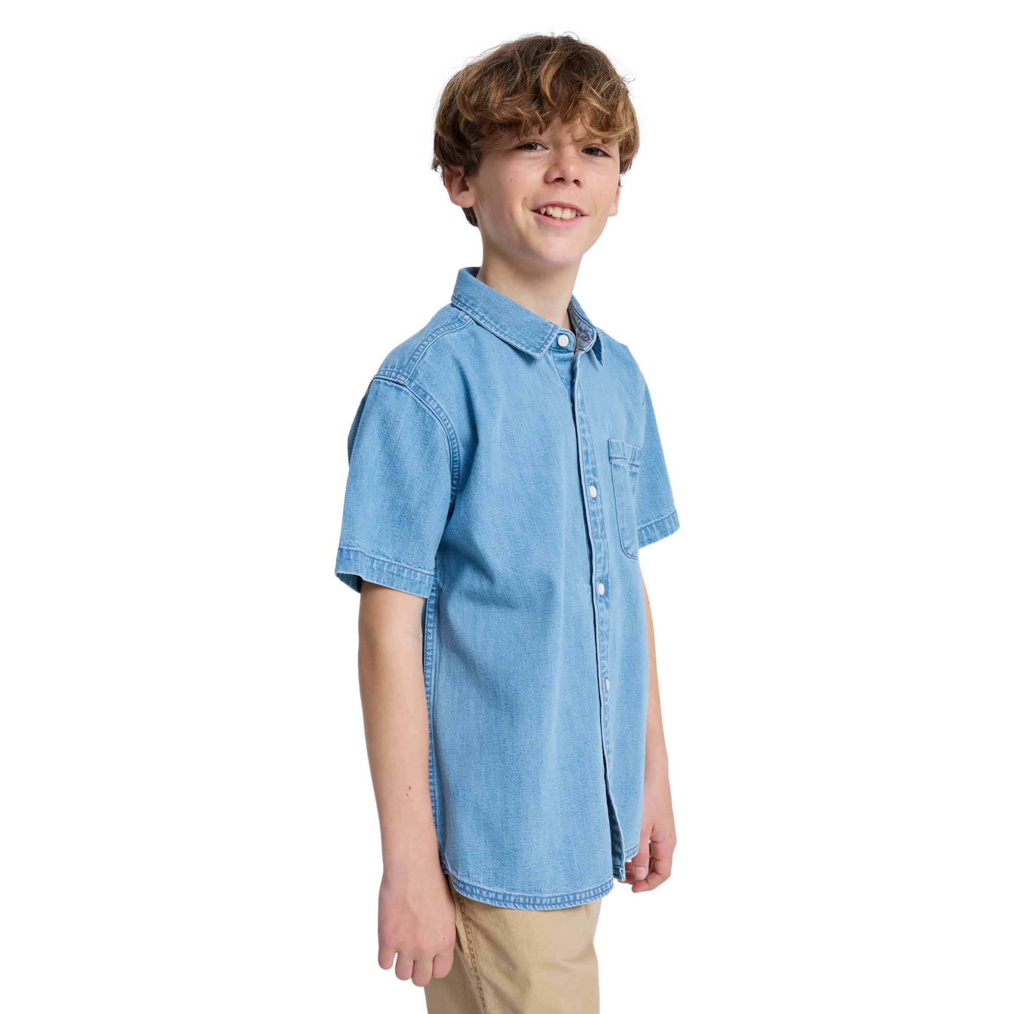 Camisa de niños Carrigan Quiksilver - Gris Gris-3