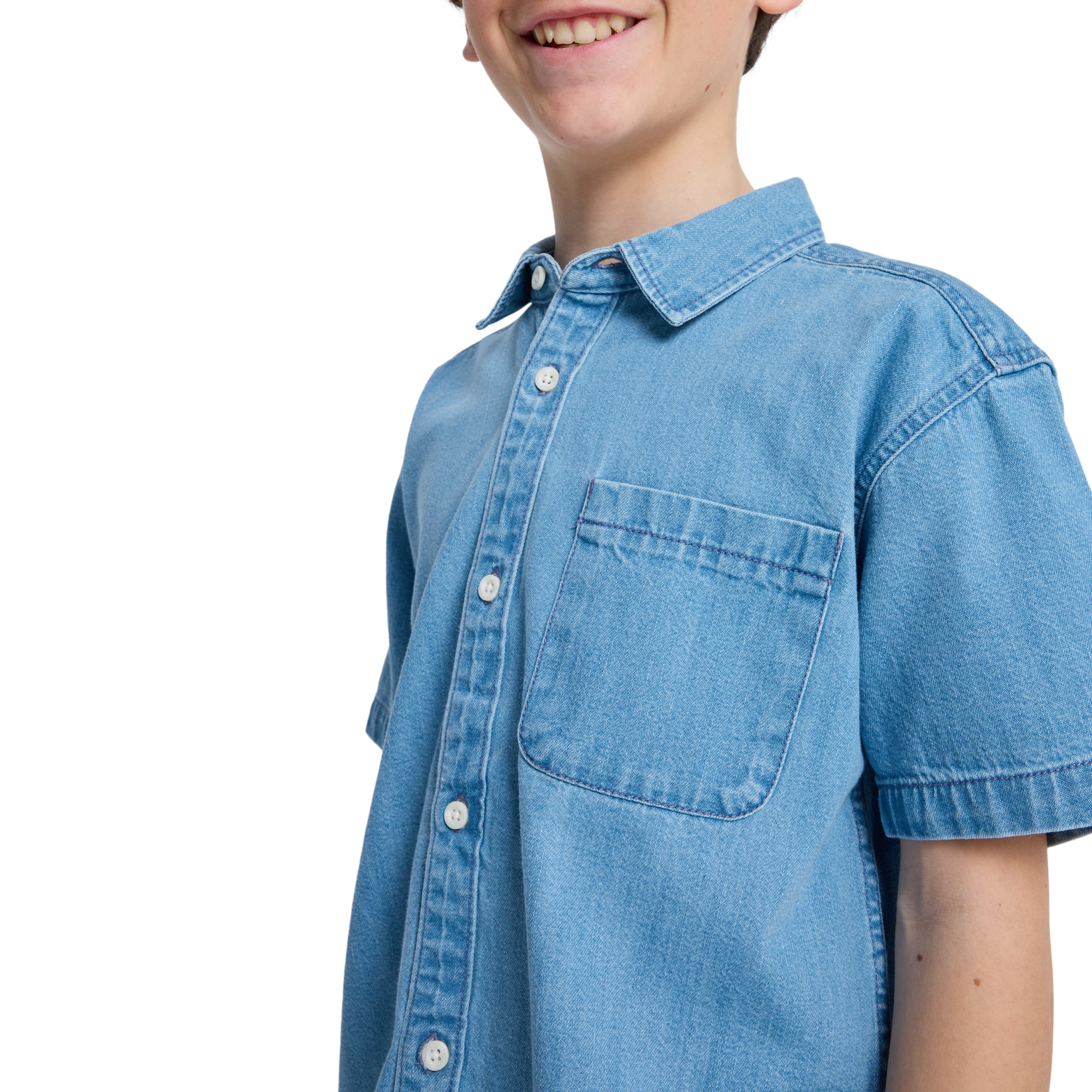 Camisa de niños Carrigan Quiksilver - Gris Gris-6