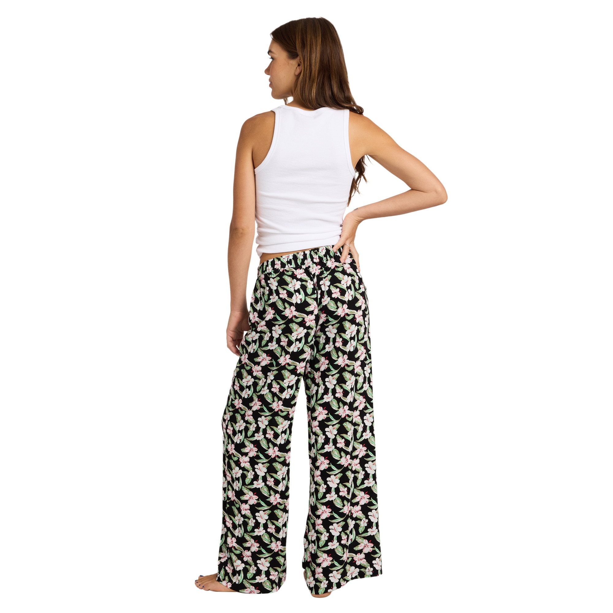 Pantalón de mujer Midnight Avenue Crepe Roxy - Negro Negro-2
