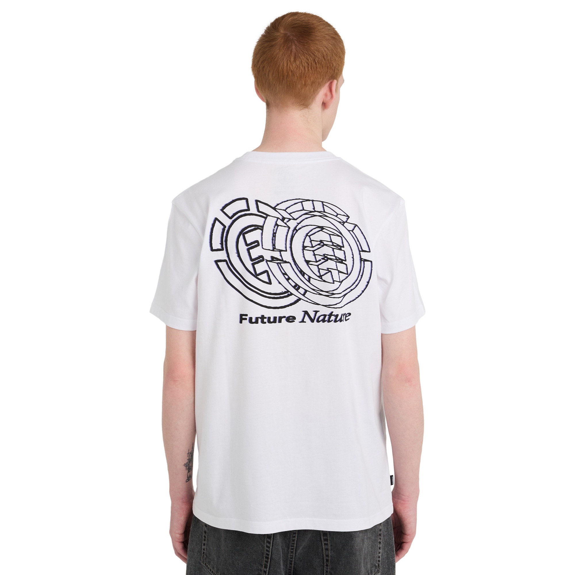 Camiseta para hombre Future Nature Element - Blanco Blanco-2