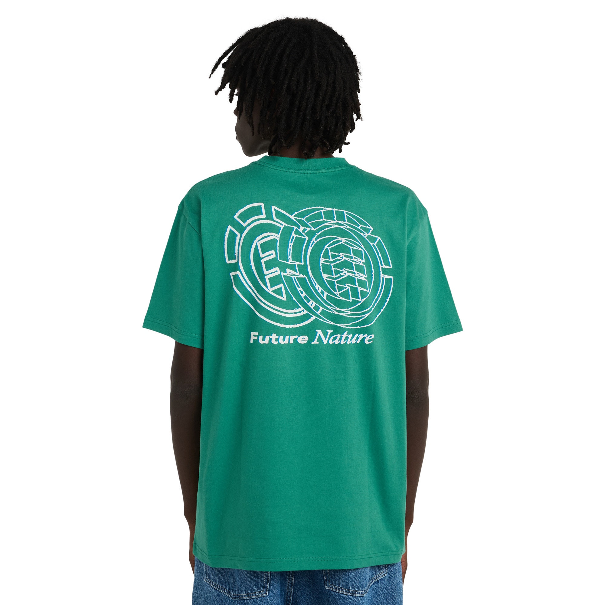 Camiseta para hombre Future Nature Element - Verde Verde-2