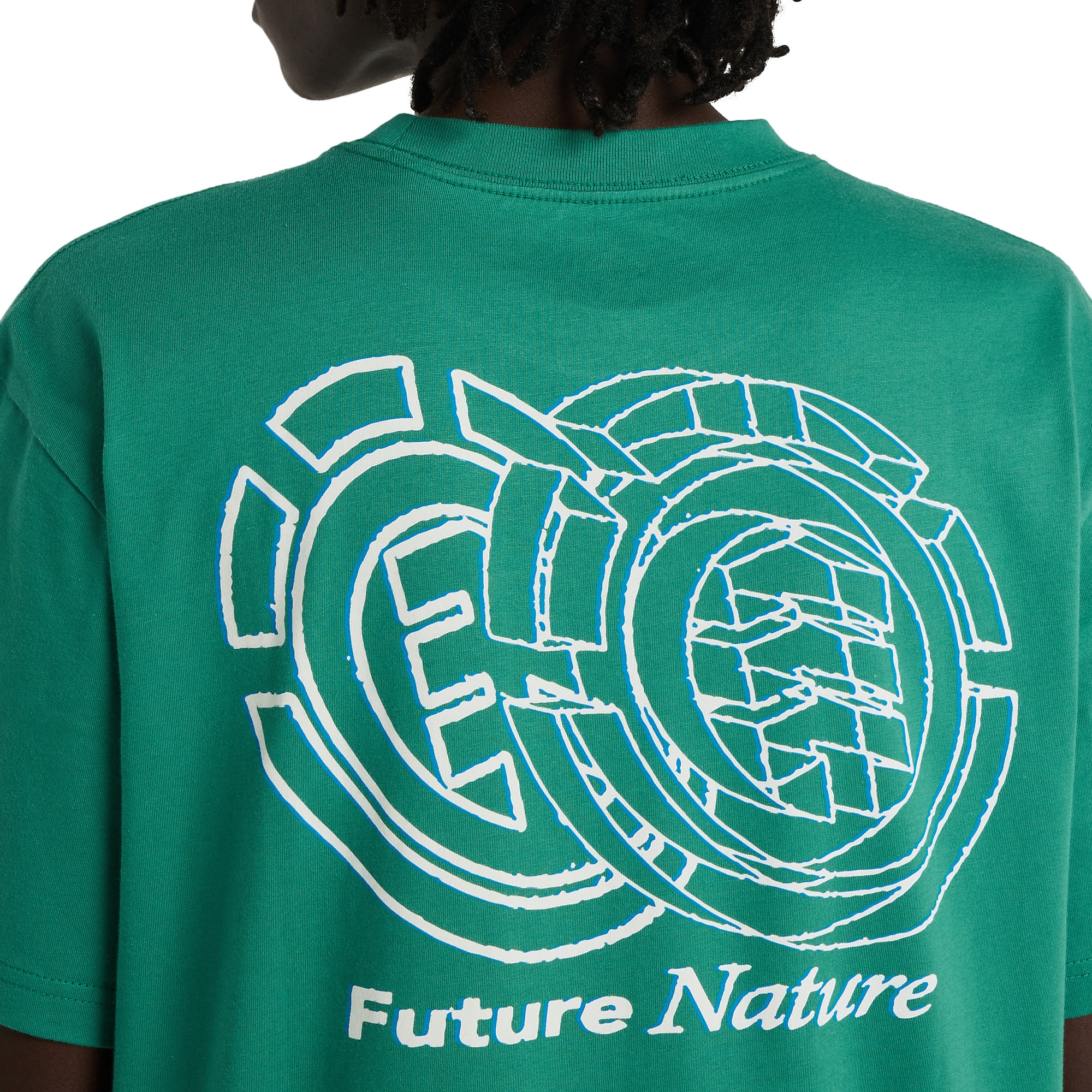 Camiseta para hombre Future Nature Element - Verde Verde-5