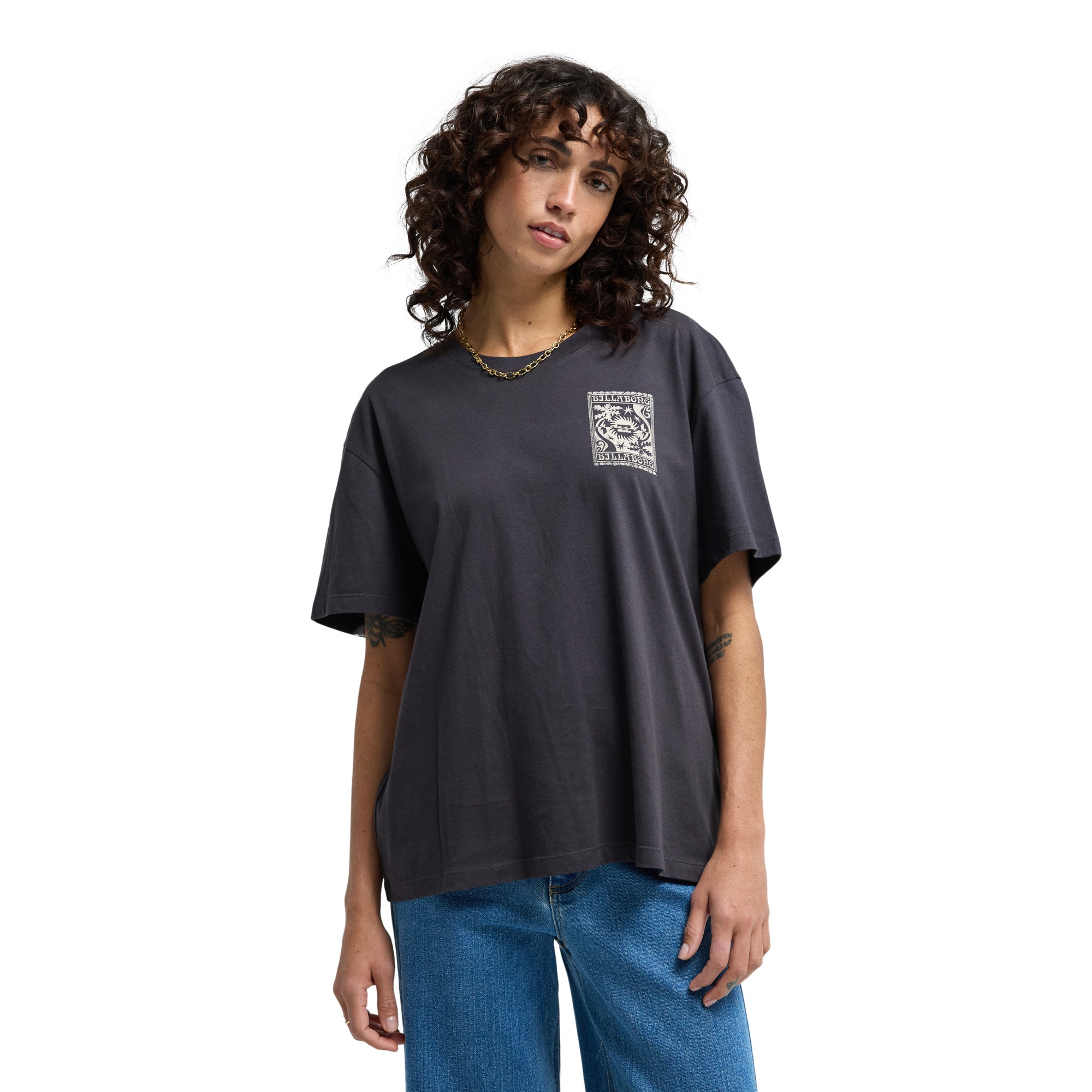 Camiseta de mujer Always Looking Billabong - Negro Negro-1