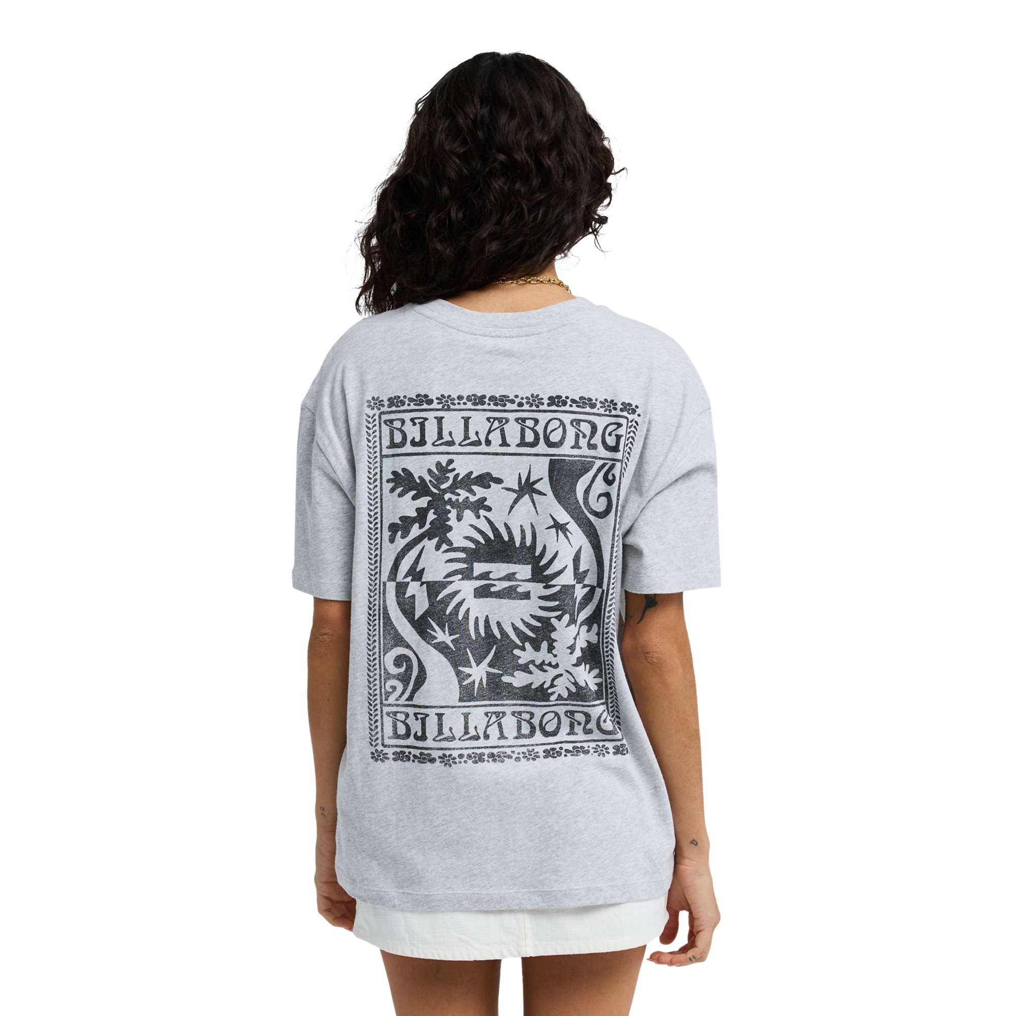 Camiseta de mujer Always Looking Billabong - Gris Gris-2