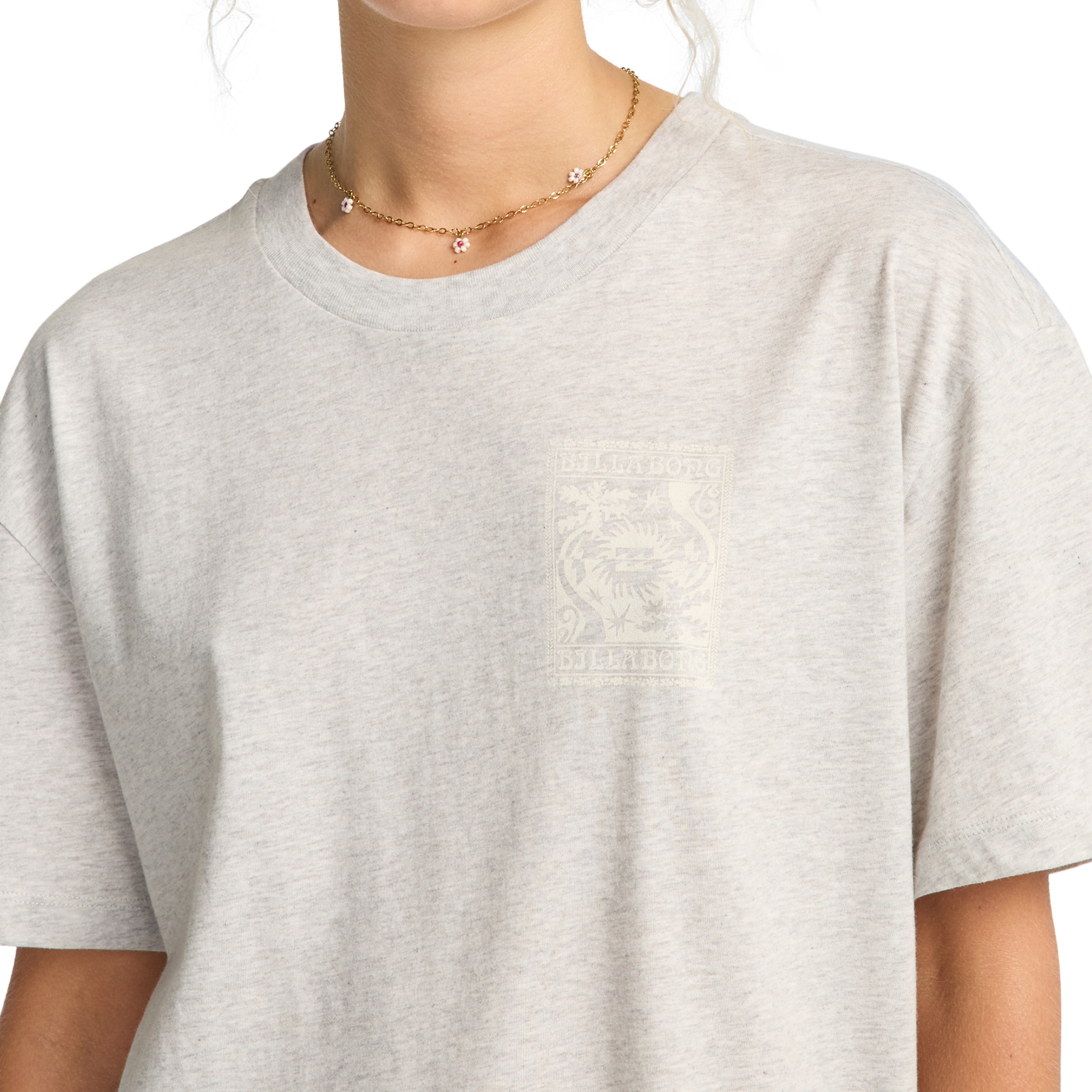 Camiseta de mujer Always Looking Billabong - Gris Gris-5