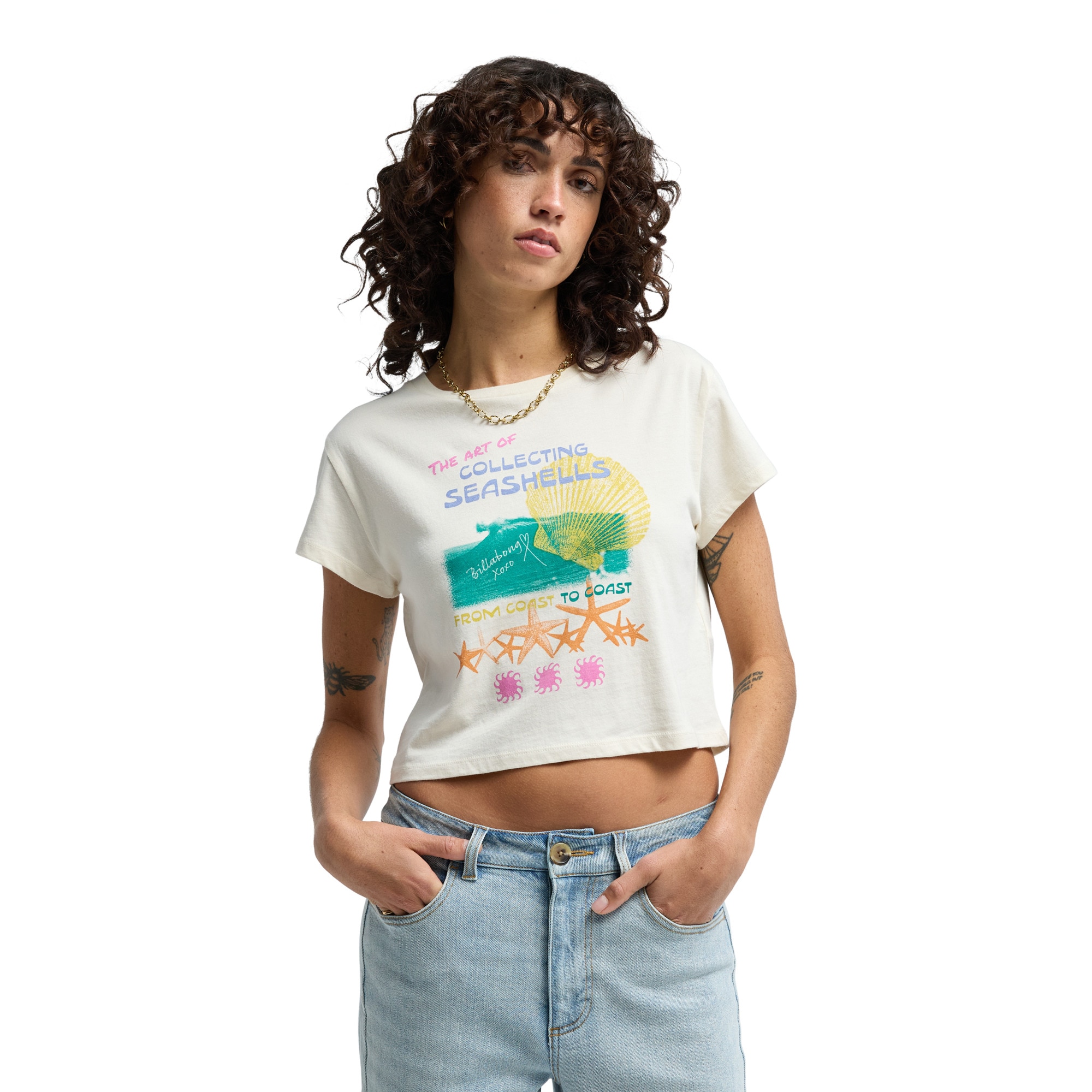 Imagen 0 de Camiseta de mujer Coastal Adventures Billabong Blanco