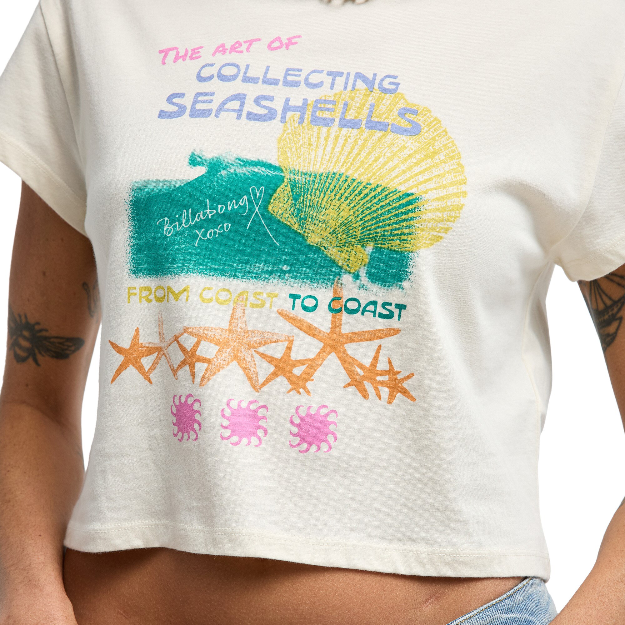 Camiseta de mujer Coastal Adventures Billabong - Blanco Blanco-5
