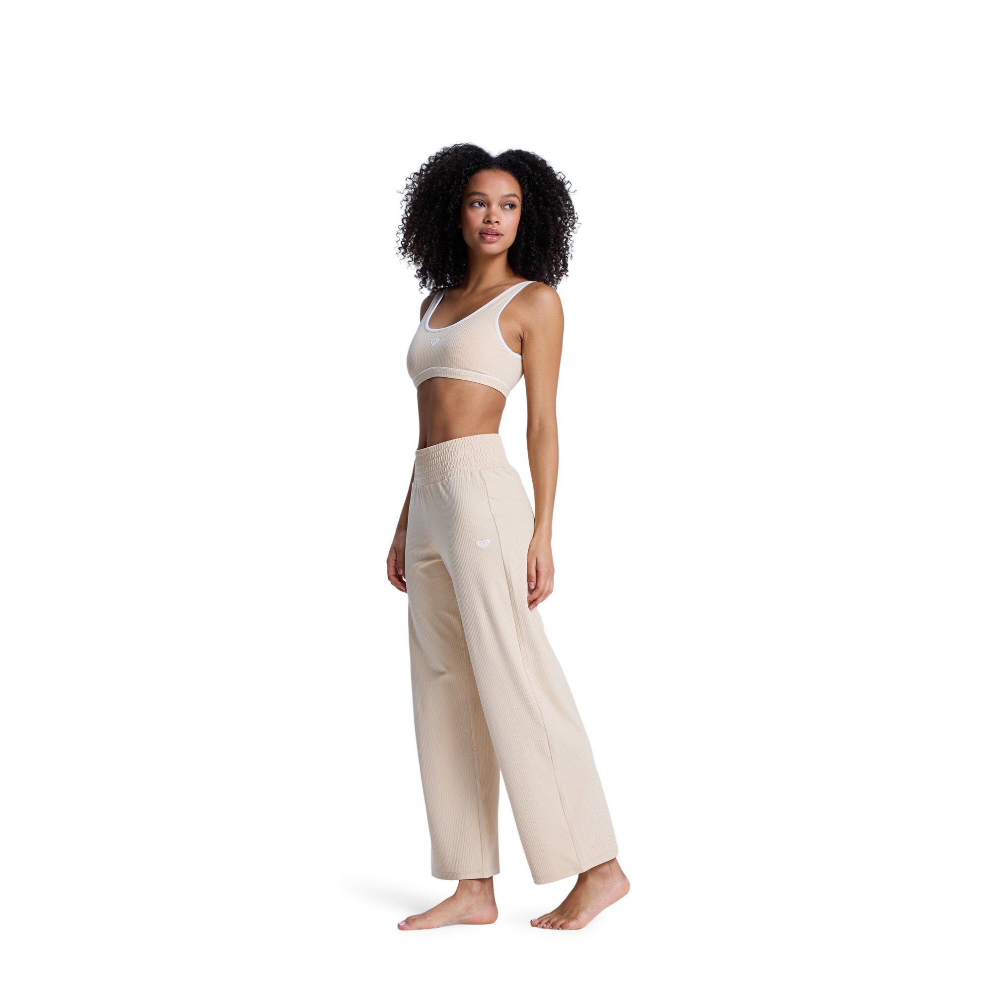 Pantalón de mujer Rise & Vibe Roxy - Beige Beige-3