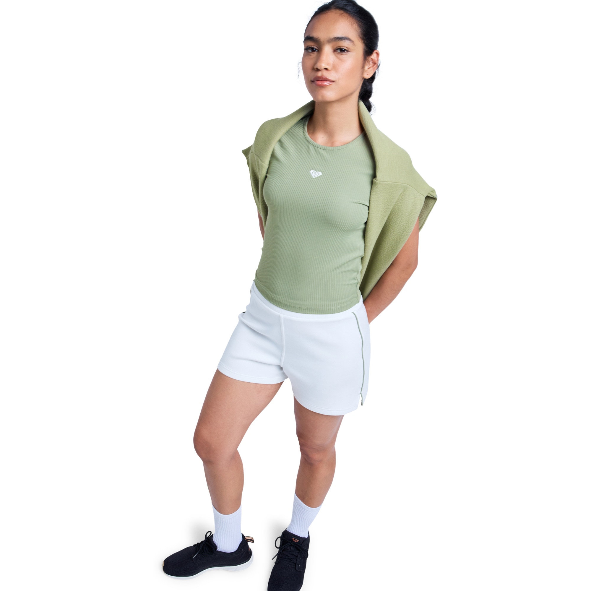 Imagen 4 de Camiseta de mujer Rise & Vibe Roxy - Verde Oliva Verde Oliva