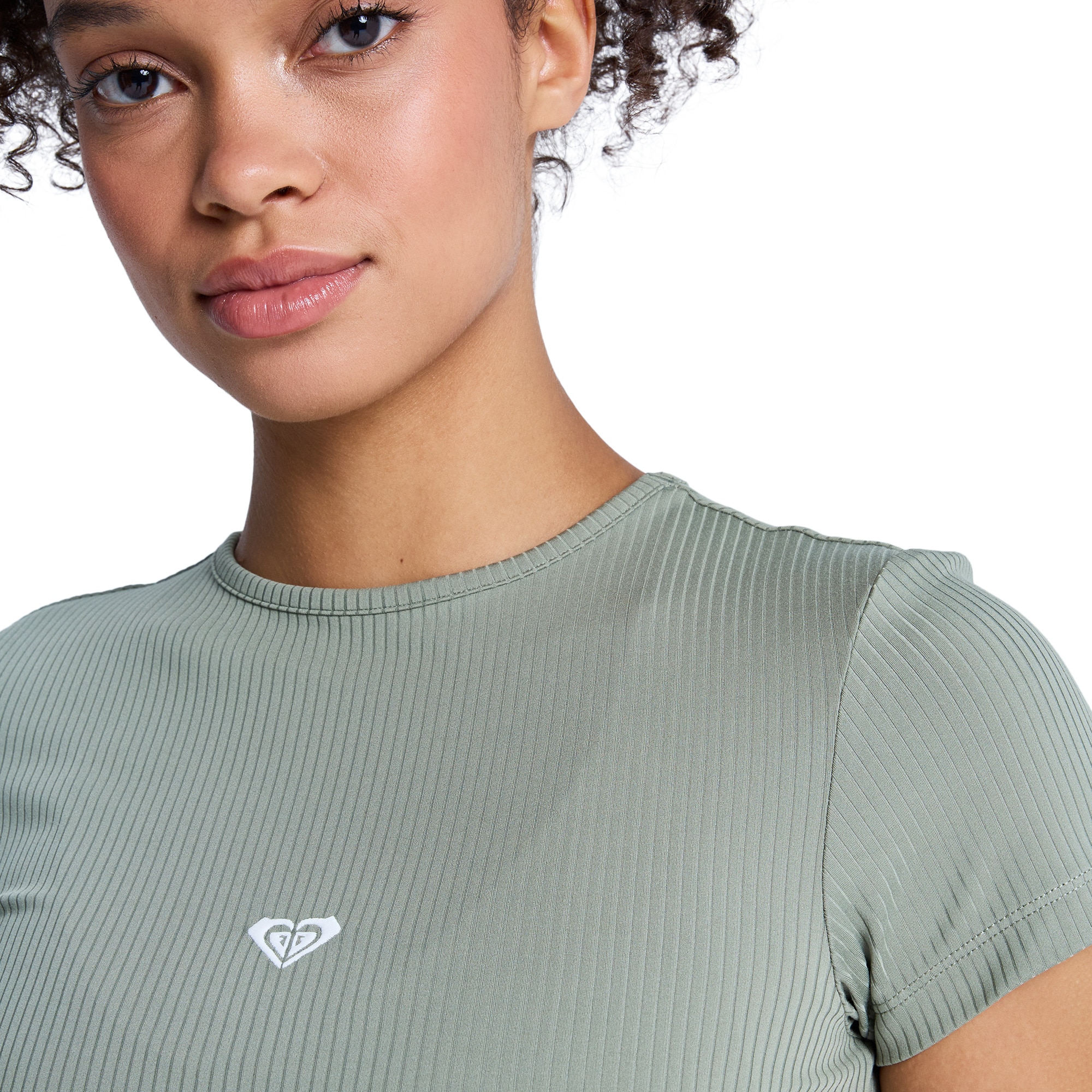 Imagen 5 de Camiseta de mujer Rise & Vibe Roxy - Verde Oliva Verde Oliva